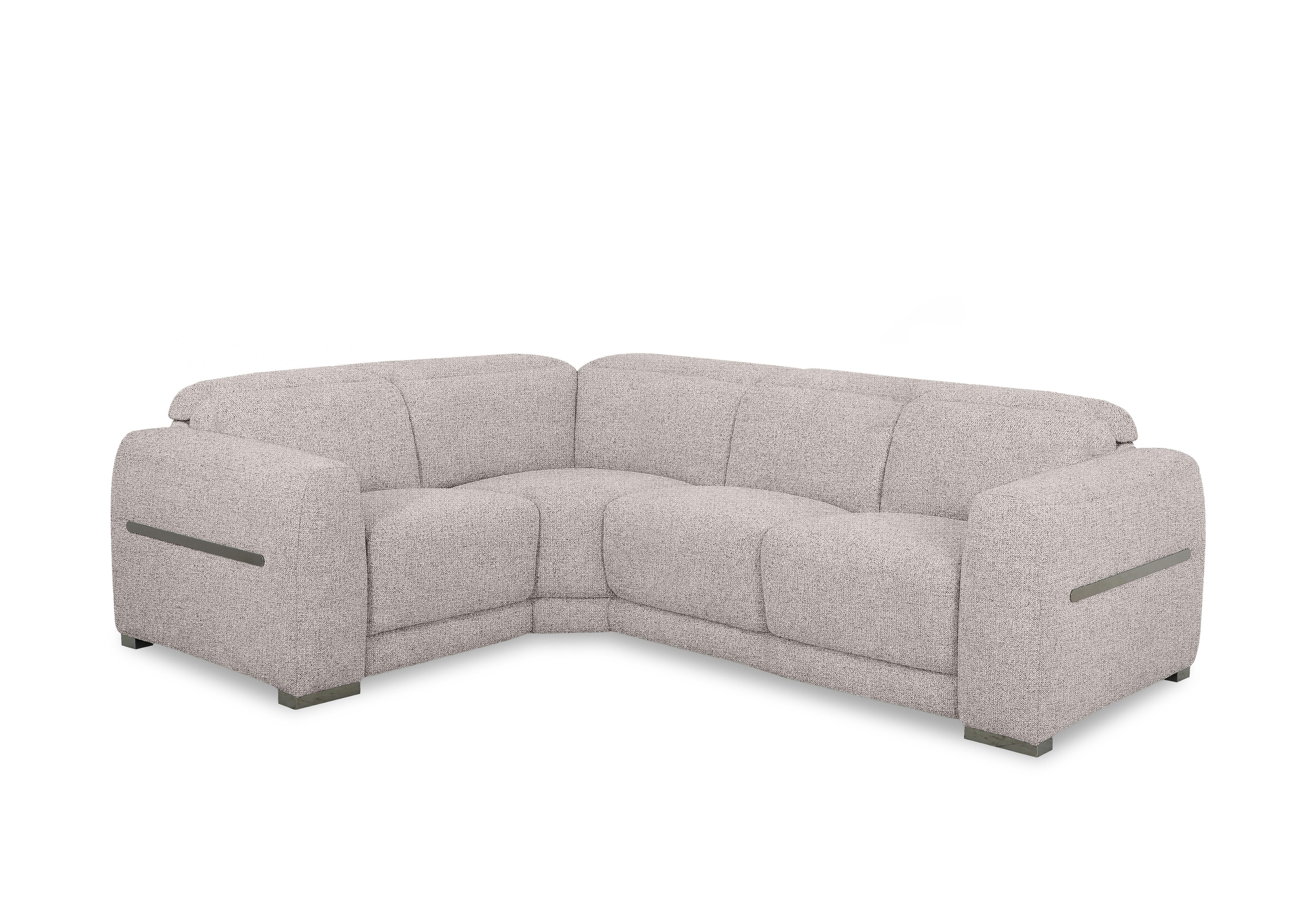 Edison Small Fabric Corner Sofa in Fab-Mil-R120 Mink Gm on Furniture Village