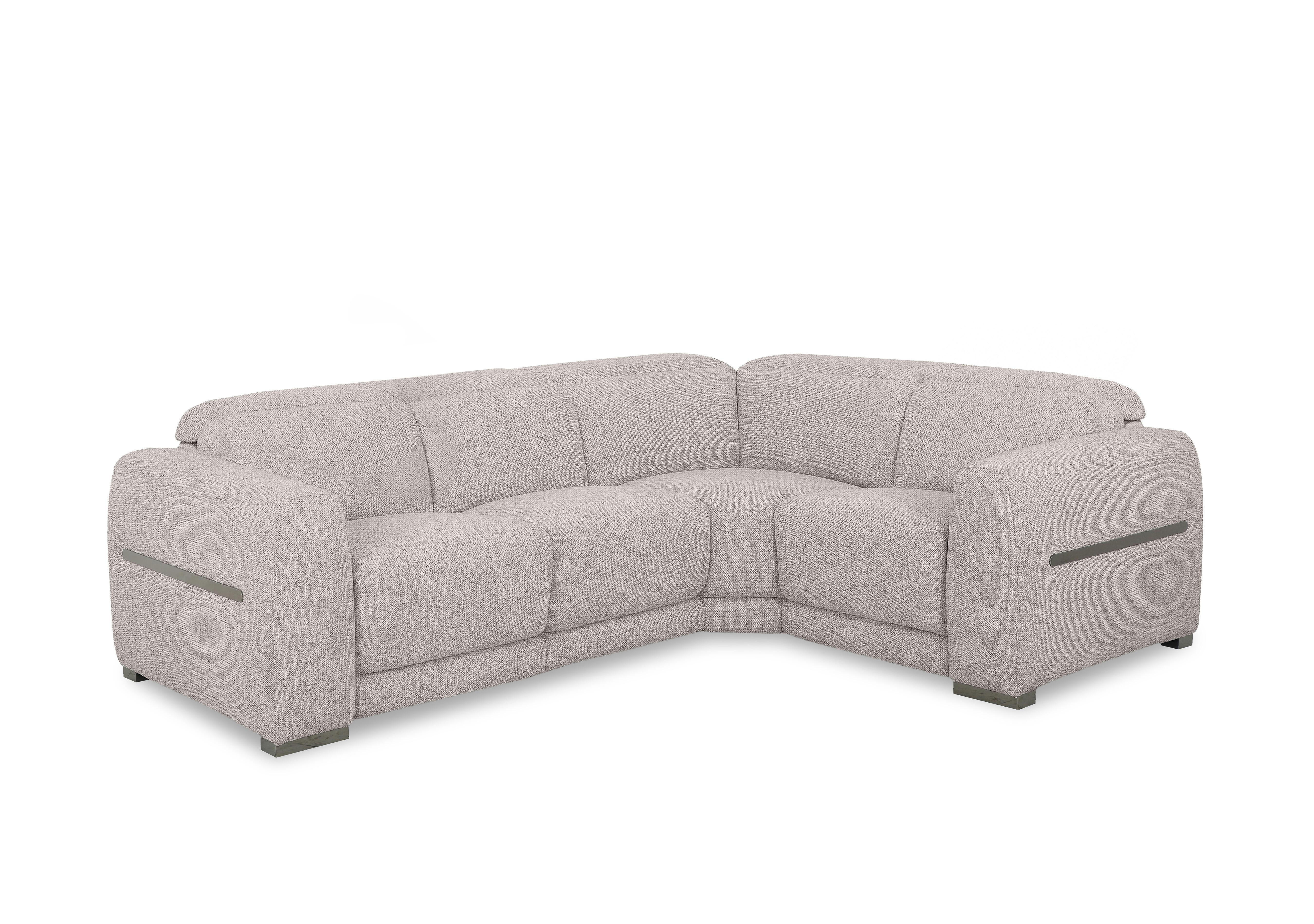 Edison Small Fabric Corner Sofa in Fab-Mil-R120 Mink Gm on Furniture Village