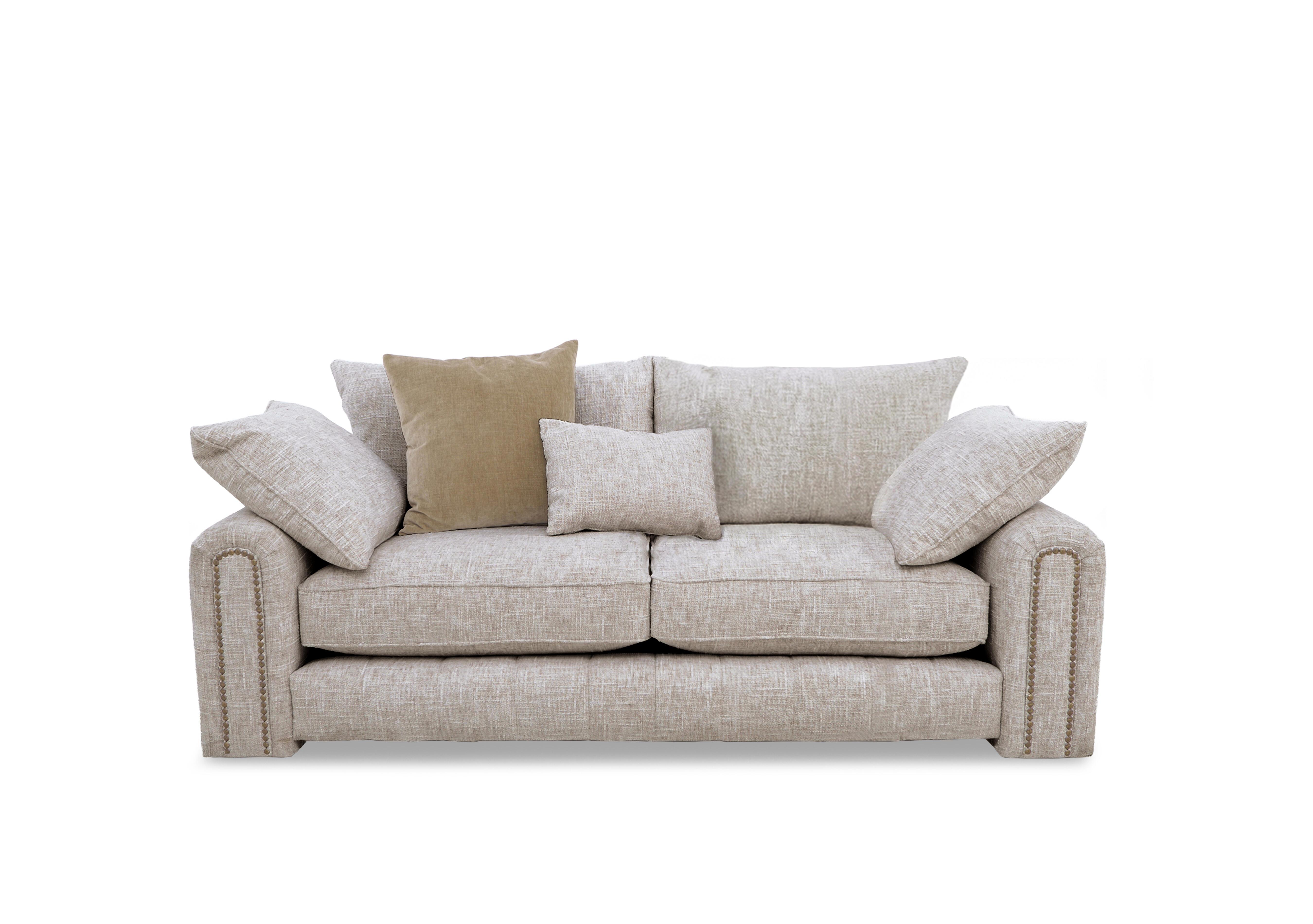 Retreat 2 Seater Fabric Sofa in Odyssey Marzipan Studs on Furniture Village