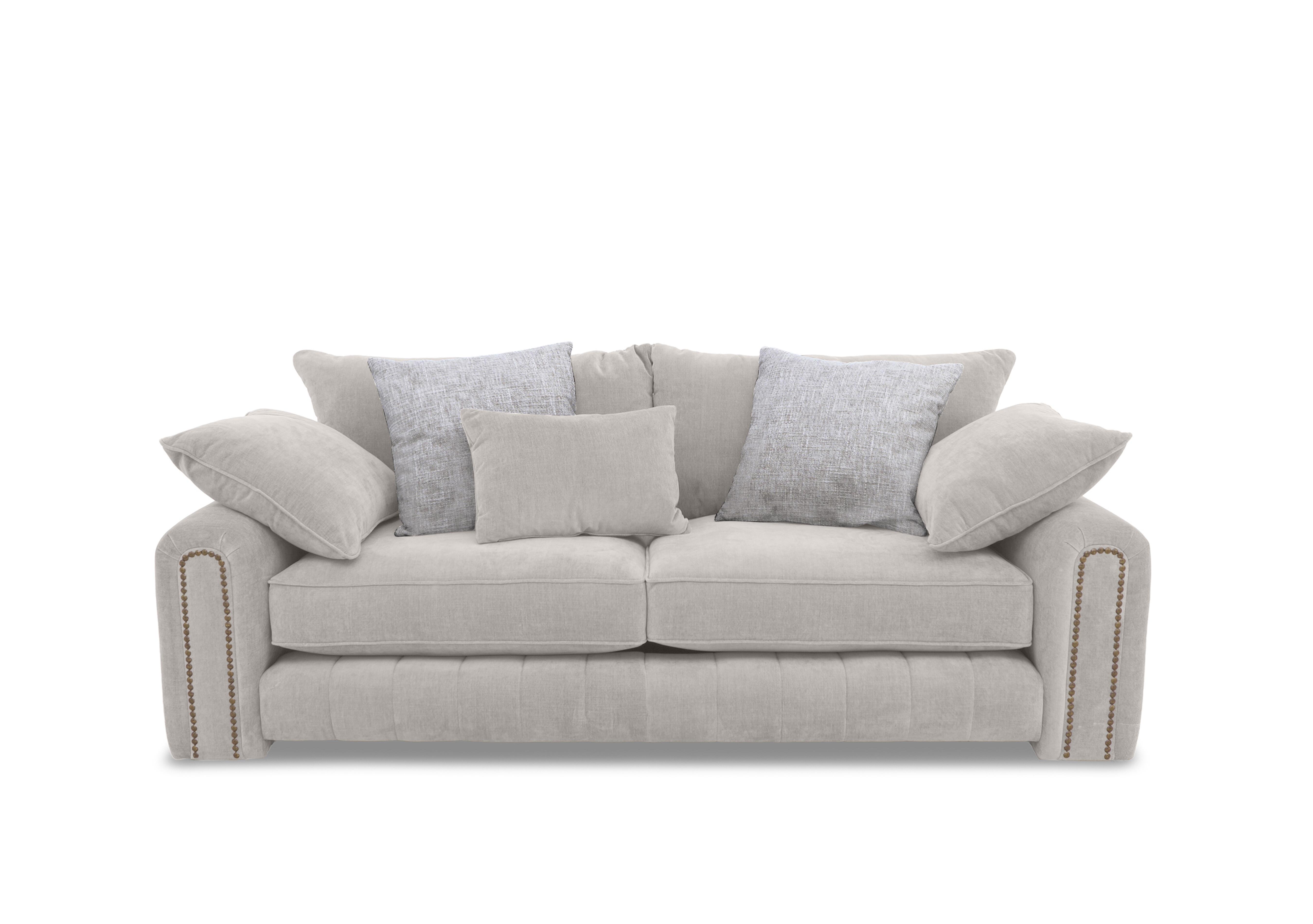 Retreat 3 Seater Fabric Sofa in Aston Linen Studs on Furniture Village