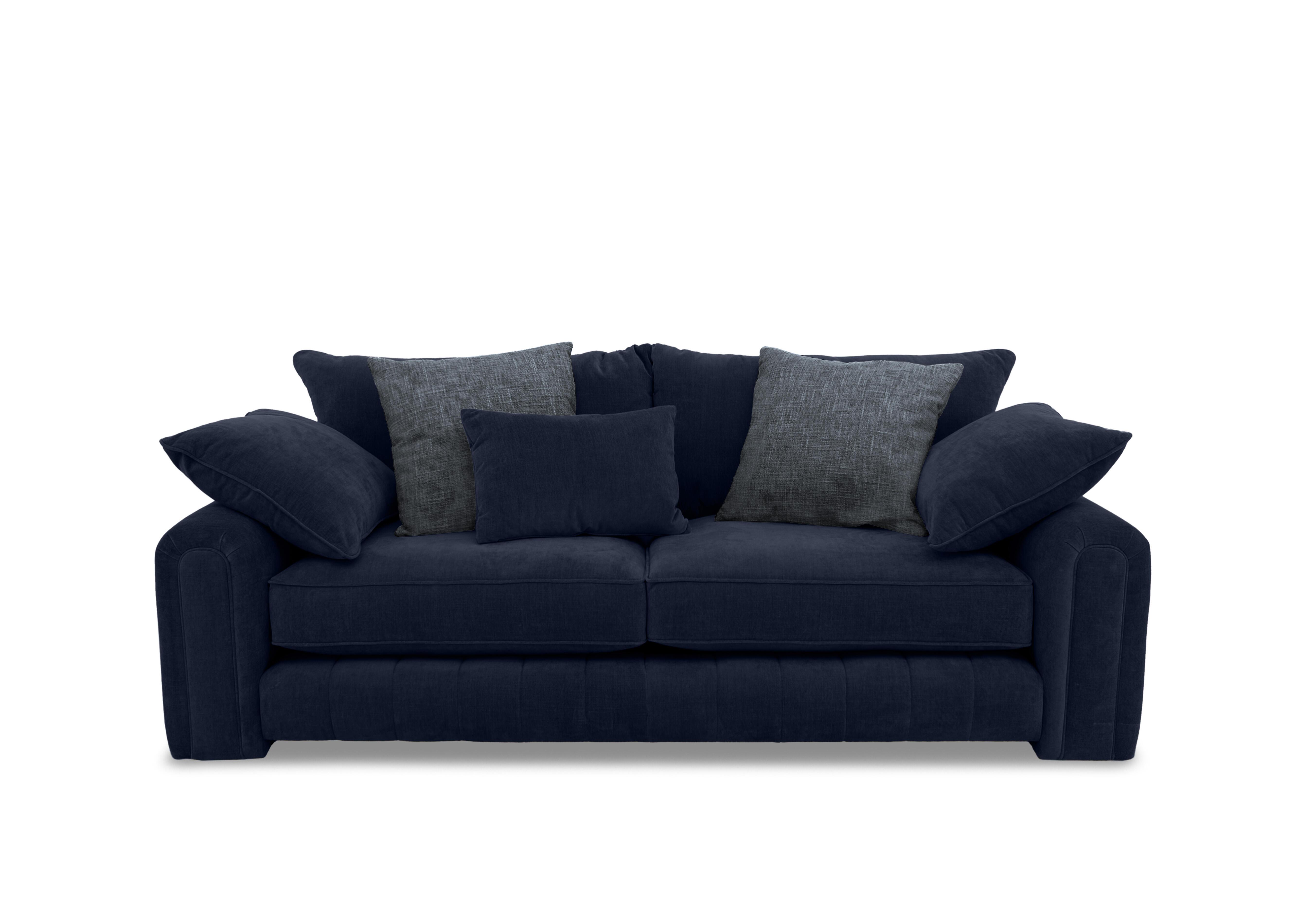 Retreat 3 Seater Fabric Sofa in Aston Navy on Furniture Village
