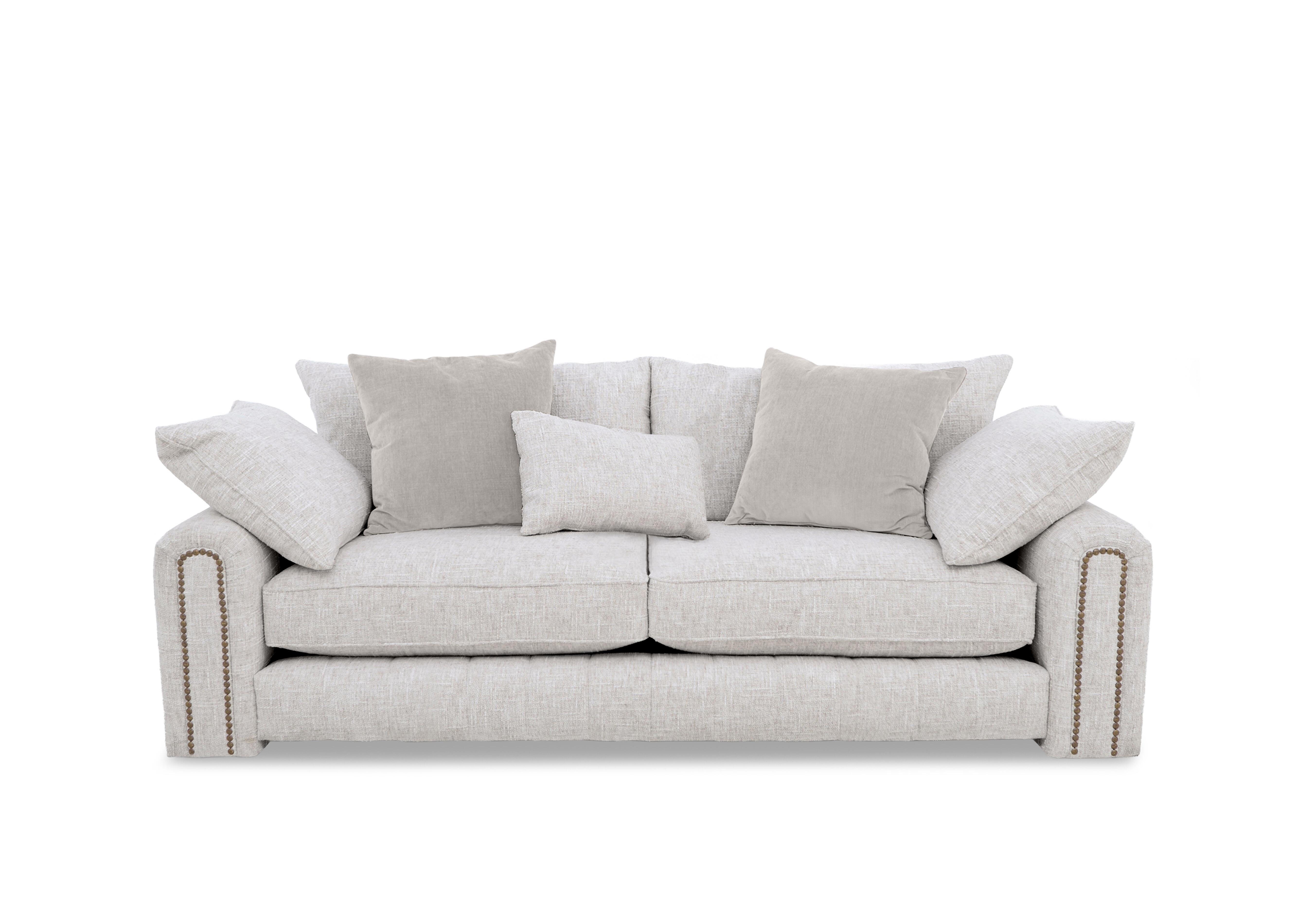 Retreat 3 Seater Fabric Sofa in Odyssey Cosmic Dust Studs on Furniture Village