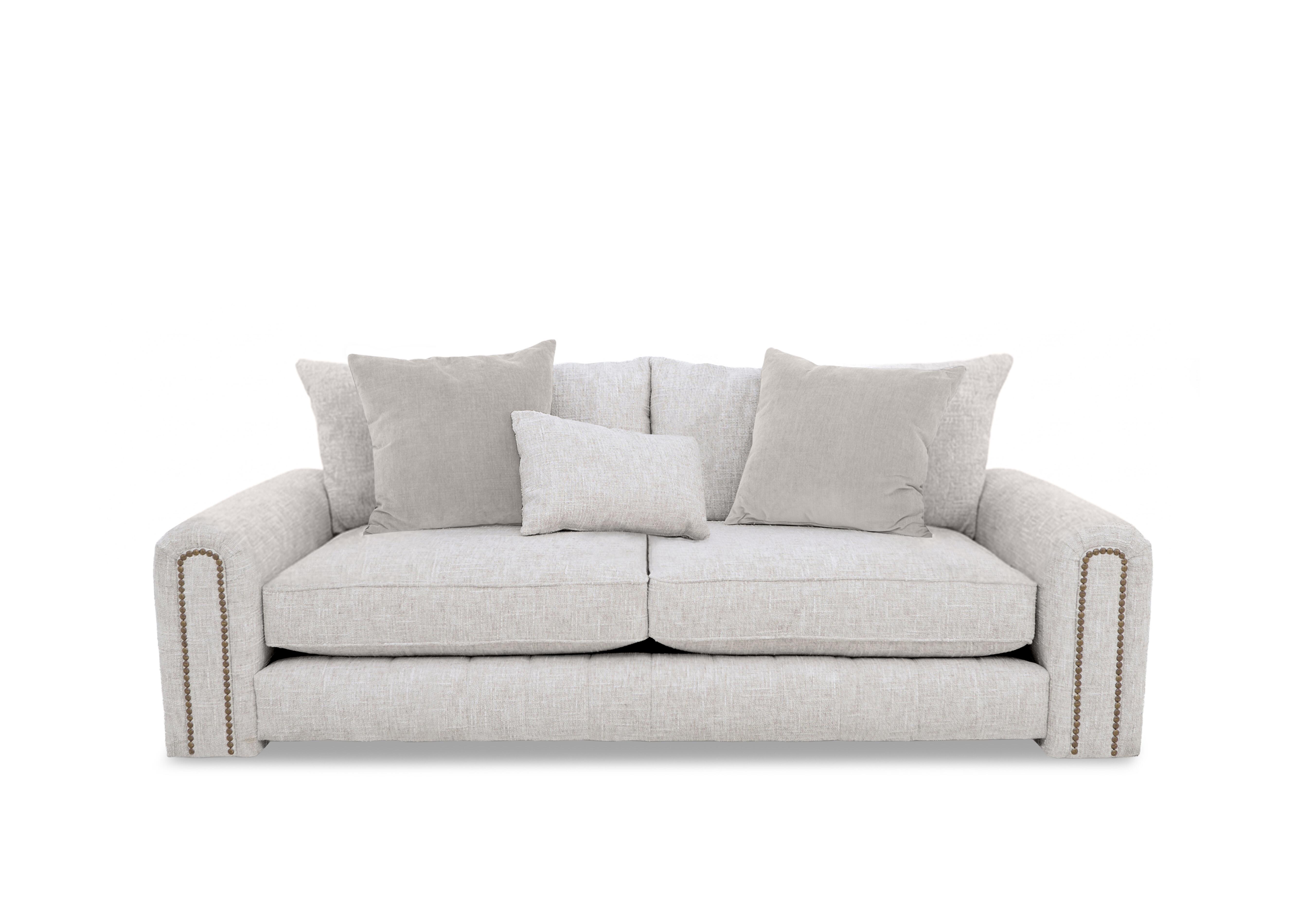 Retreat 3 Seater Fabric Sofa in Odyssey Cosmic Dust Studs on Furniture Village