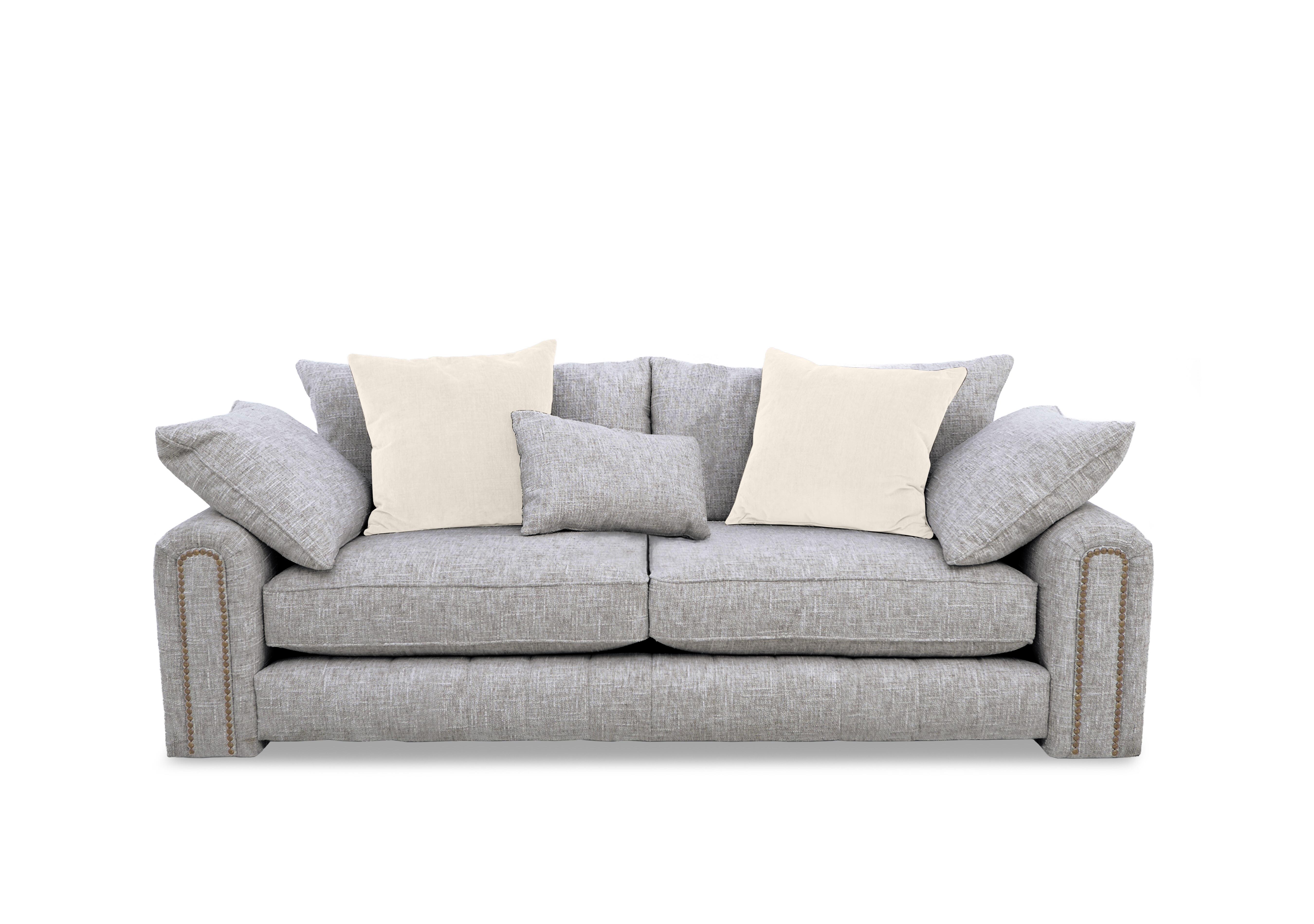 Retreat 3 Seater Fabric Sofa in Odyssey Metropolis Studs on Furniture Village