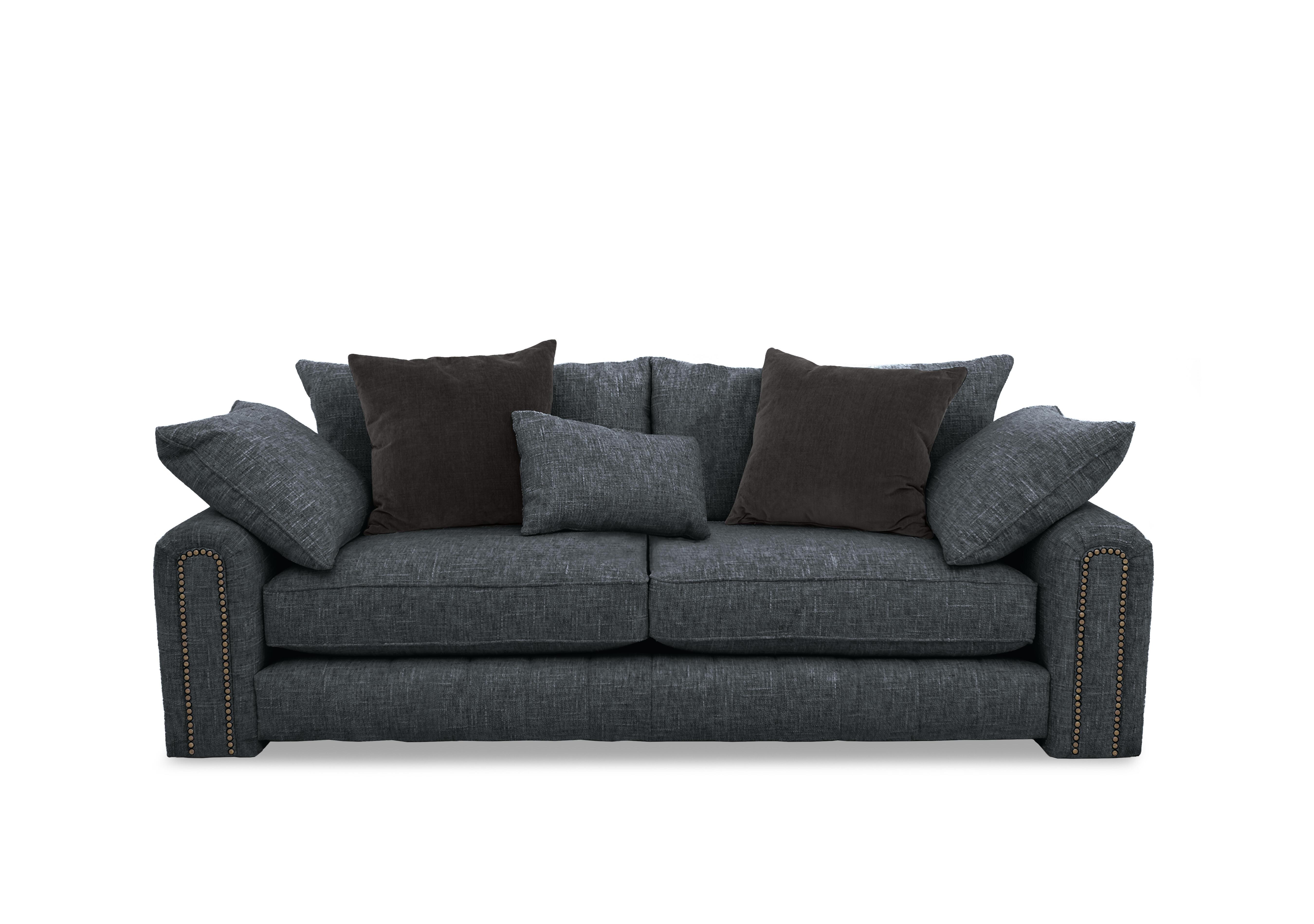 Retreat 3 Seater Fabric Sofa in Odyssey Subzero Studs on Furniture Village