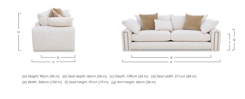 Retreat 4 Seater Fabric Sofa in  on Furniture Village