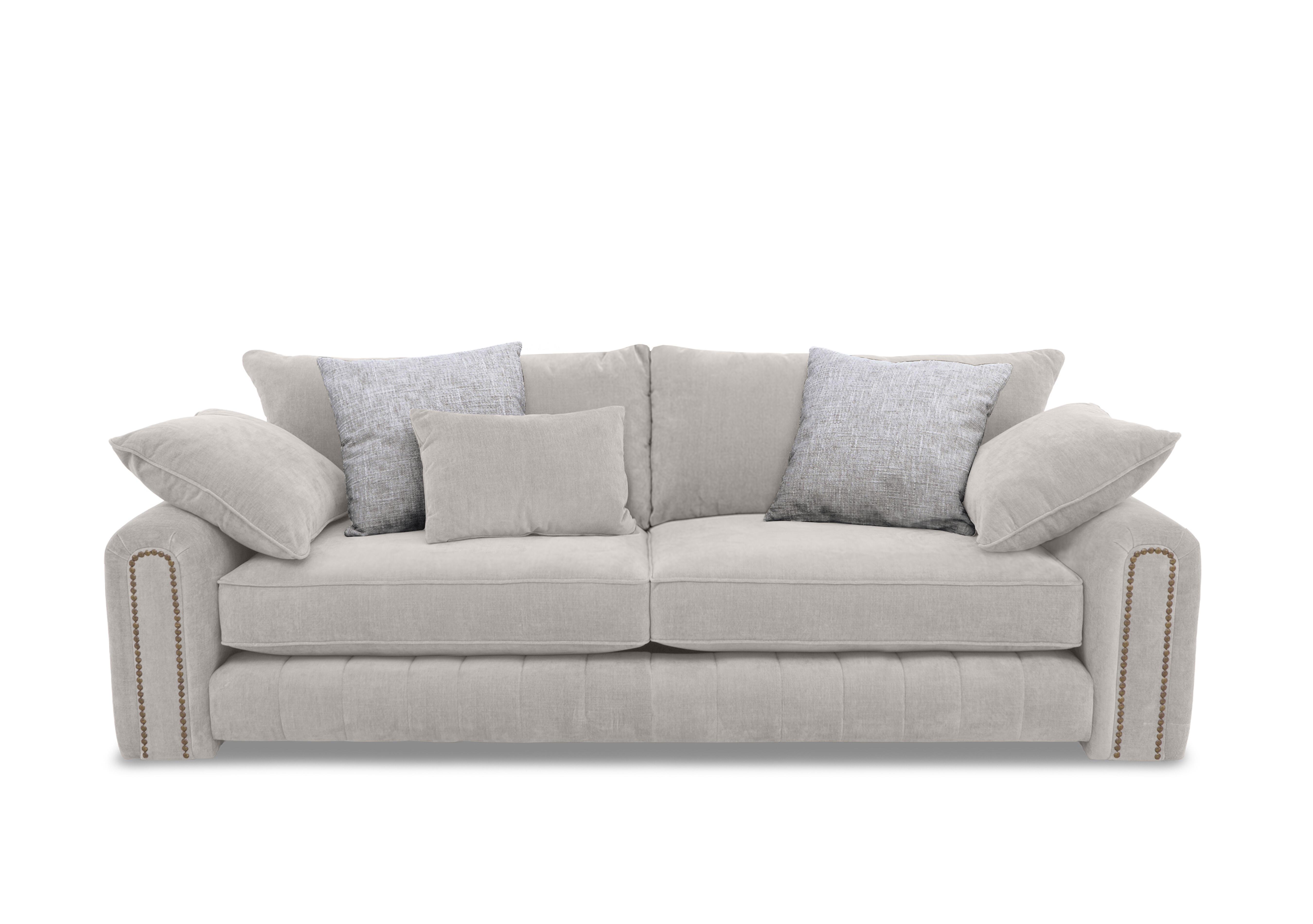 Retreat 4 Seater Fabric Sofa in Aston Linen Studs on Furniture Village