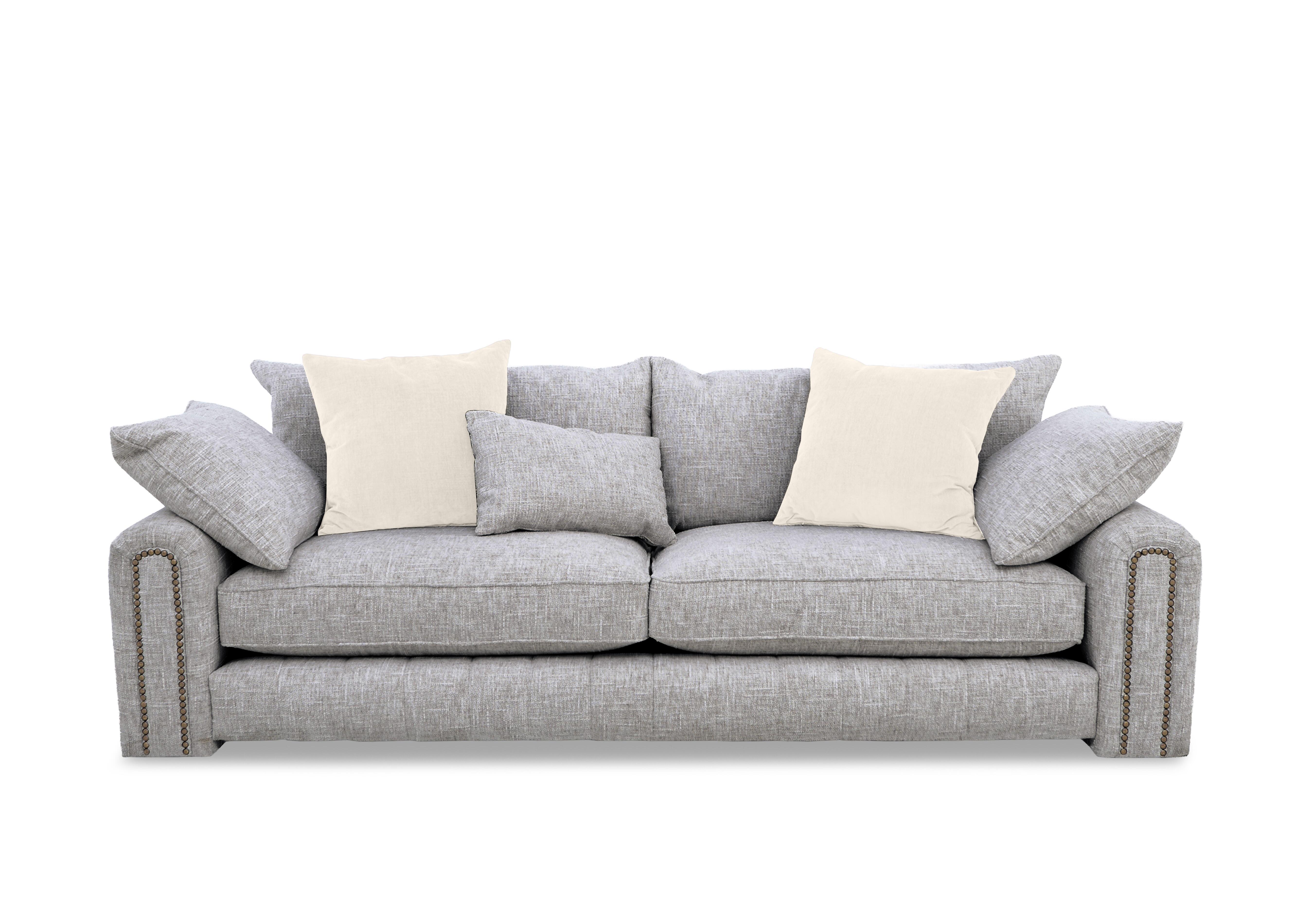 Retreat 4 Seater Fabric Sofa in Odyssey Metropolis Studs on Furniture Village