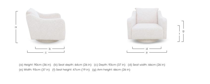 Retreat Swivel Chair in  on Furniture Village