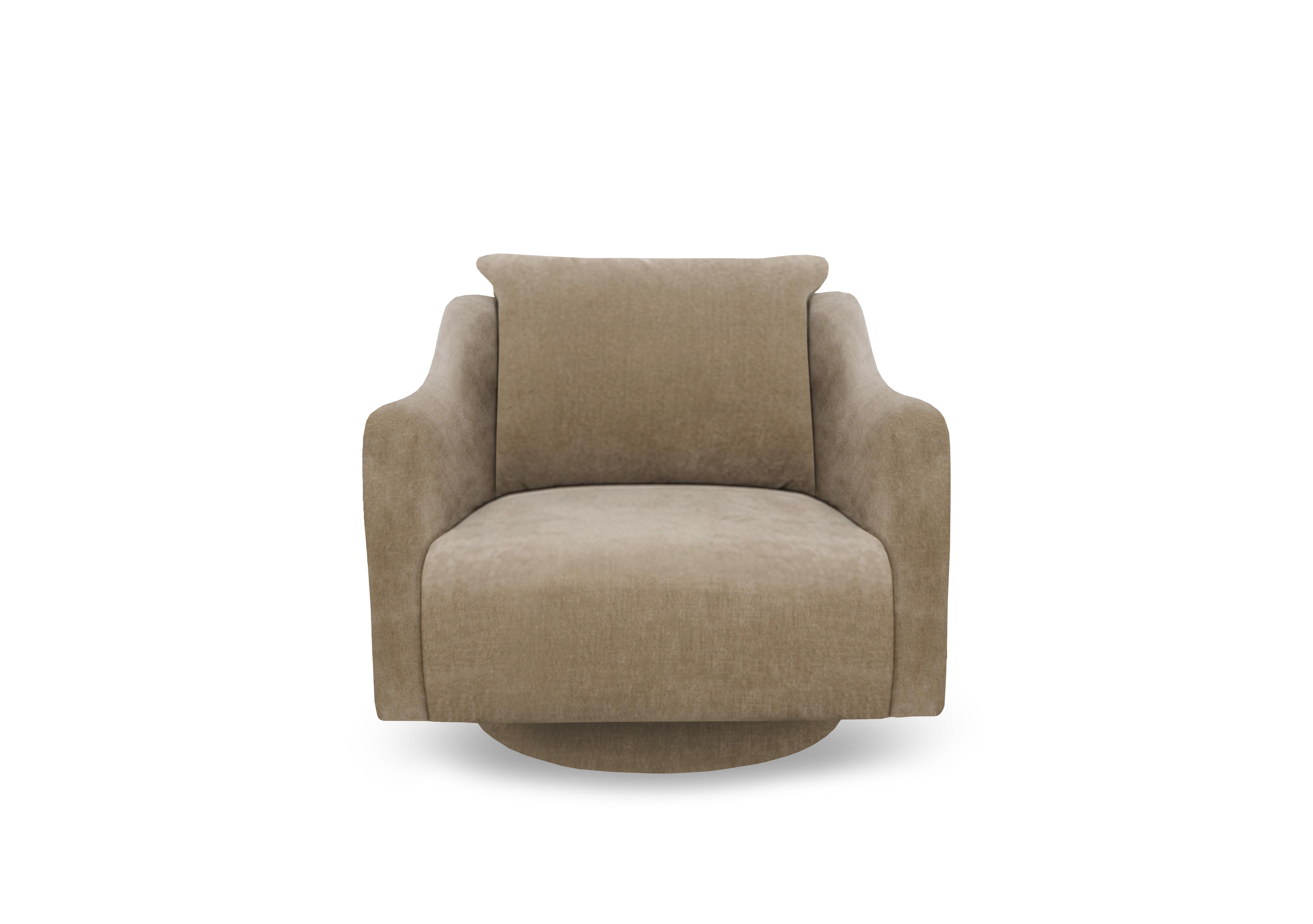 Retreat Swivel Chair in Aston Caramel on Furniture Village