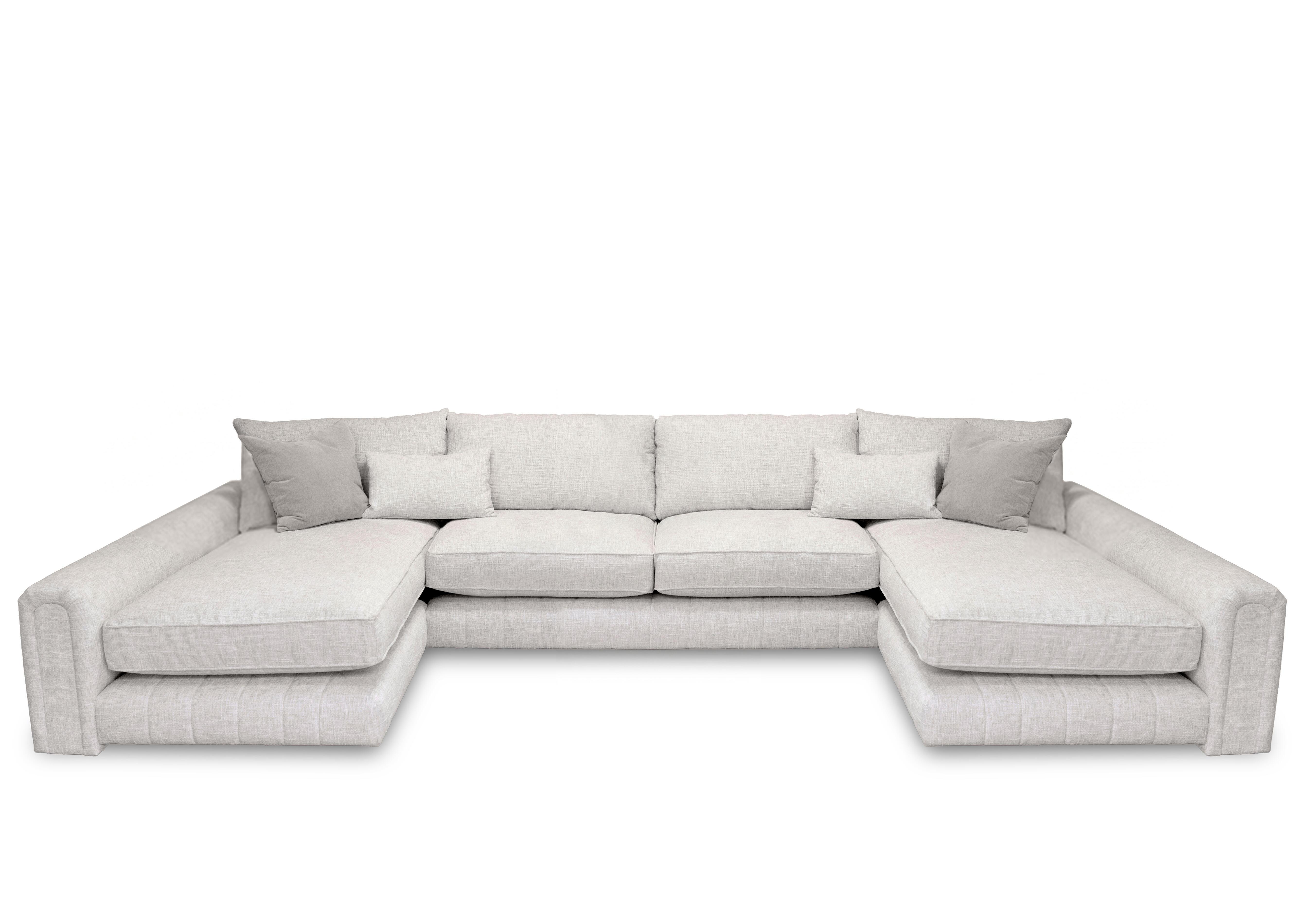 Retreat Large Fabric U Shaped Sofa in Odyssey Cosmic Dust on Furniture Village