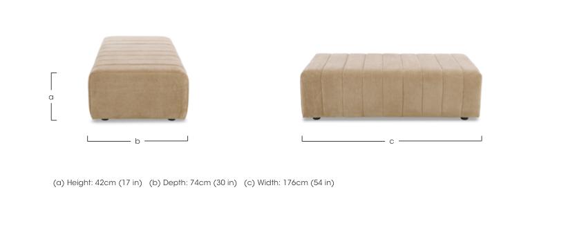 Retreat Designer Fabric Footstool in  on Furniture Village