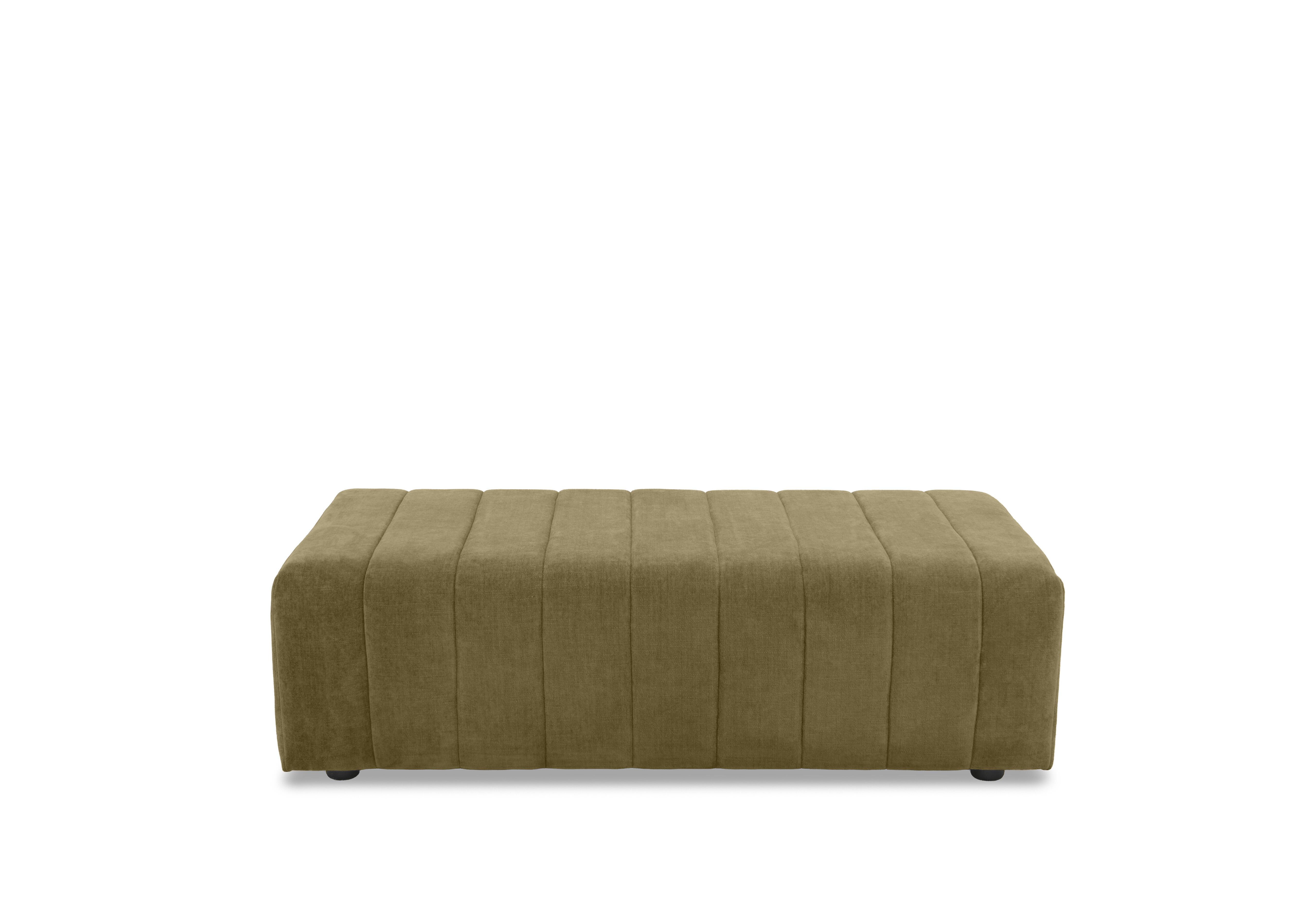 Retreat Designer Fabric Footstool in Aston Sage on Furniture Village