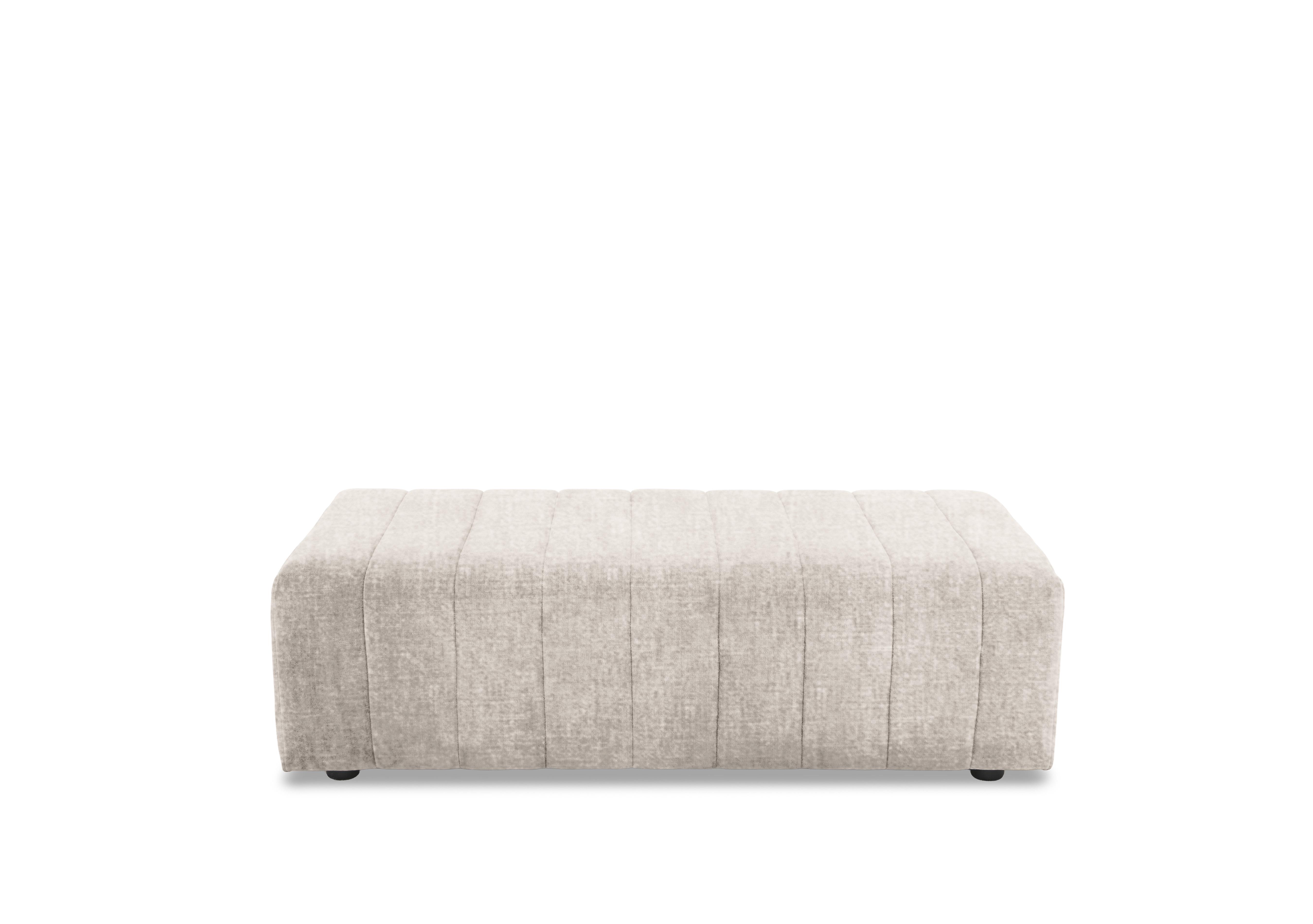 Retreat Designer Fabric Footstool in Odyssey Marzipan on Furniture Village