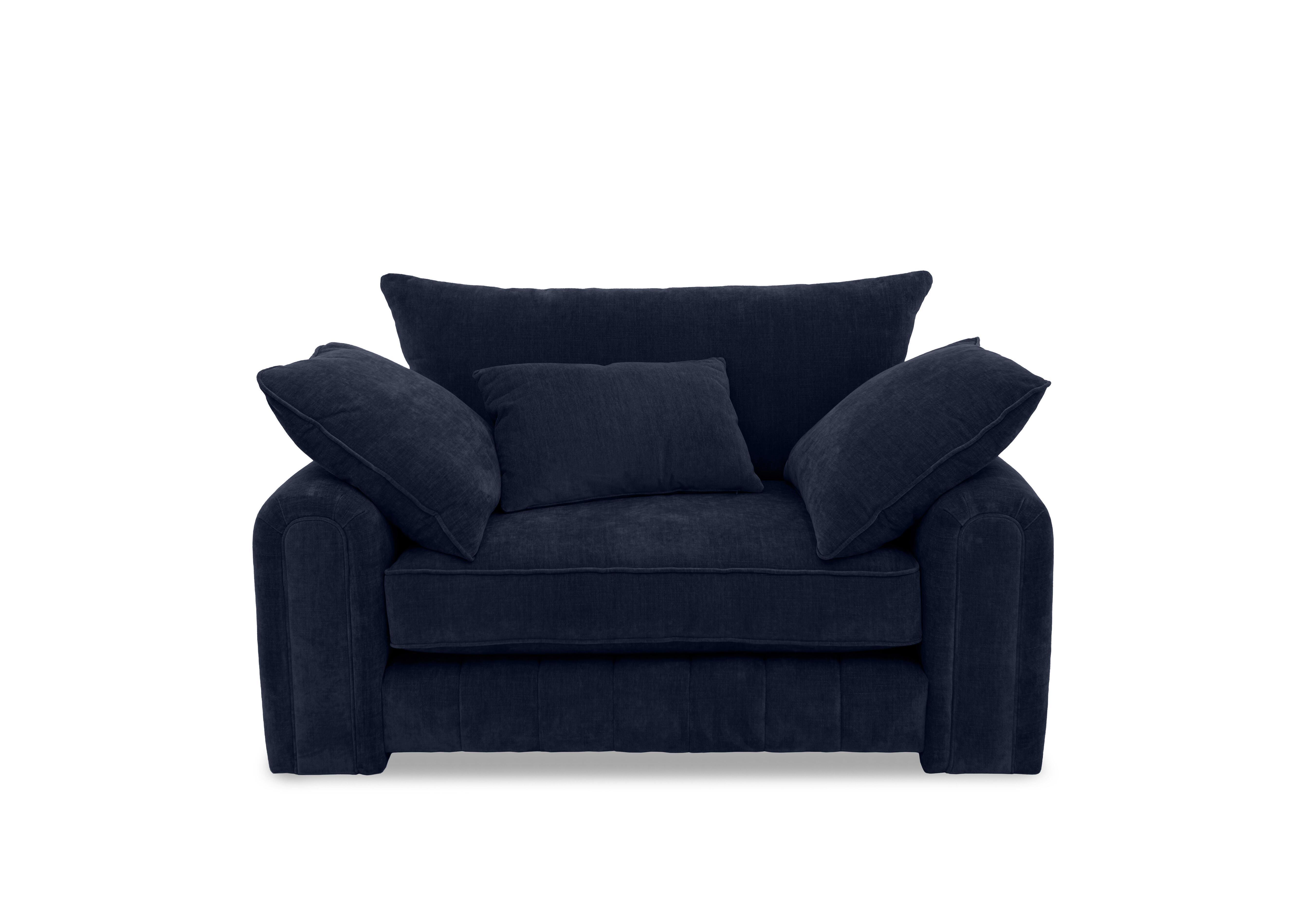 Retreat Snuggler Chair in Aston Navy on Furniture Village