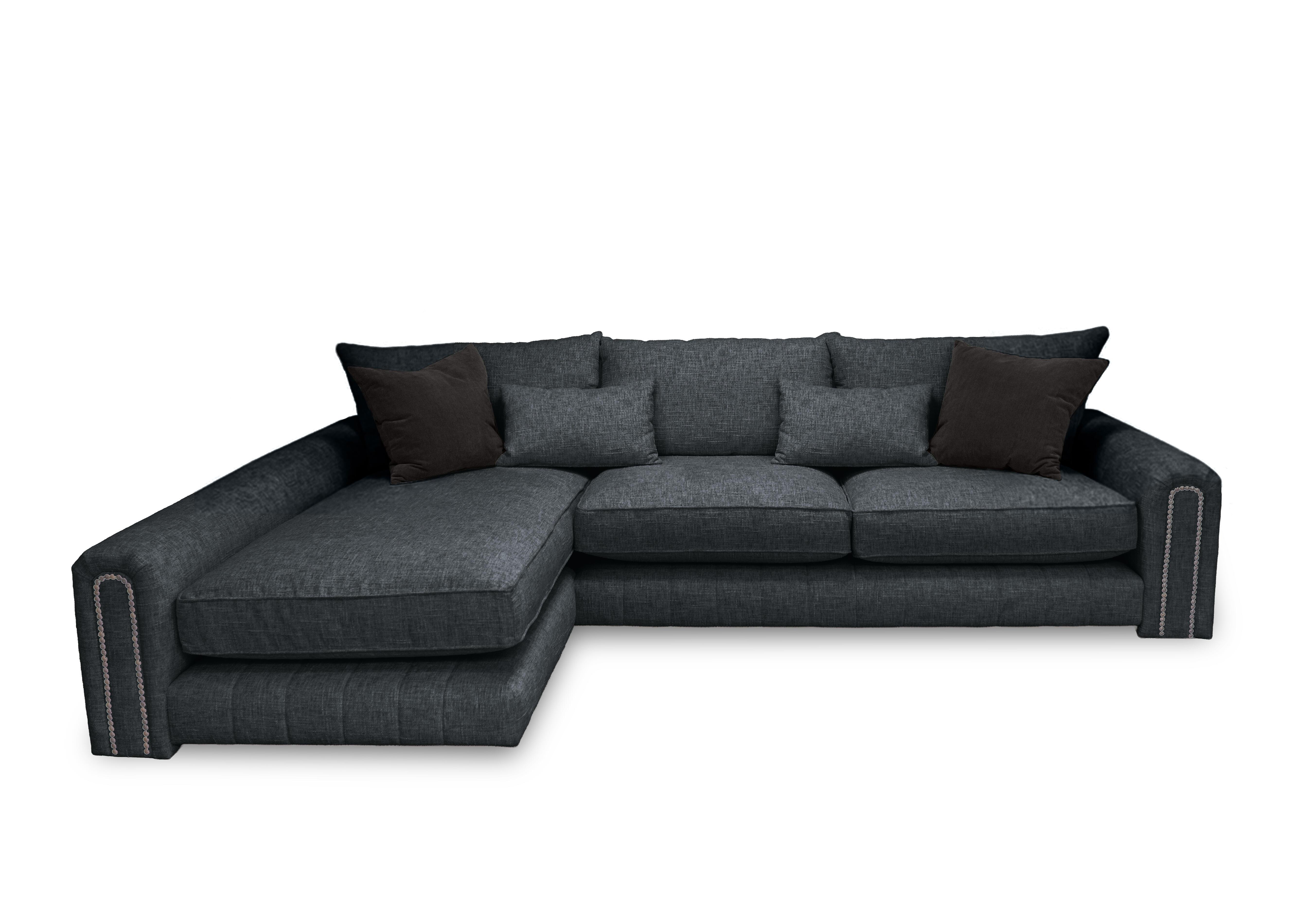 Retreat Fabric Chaise End Sofa in Odyssey Subzero Studs on Furniture Village