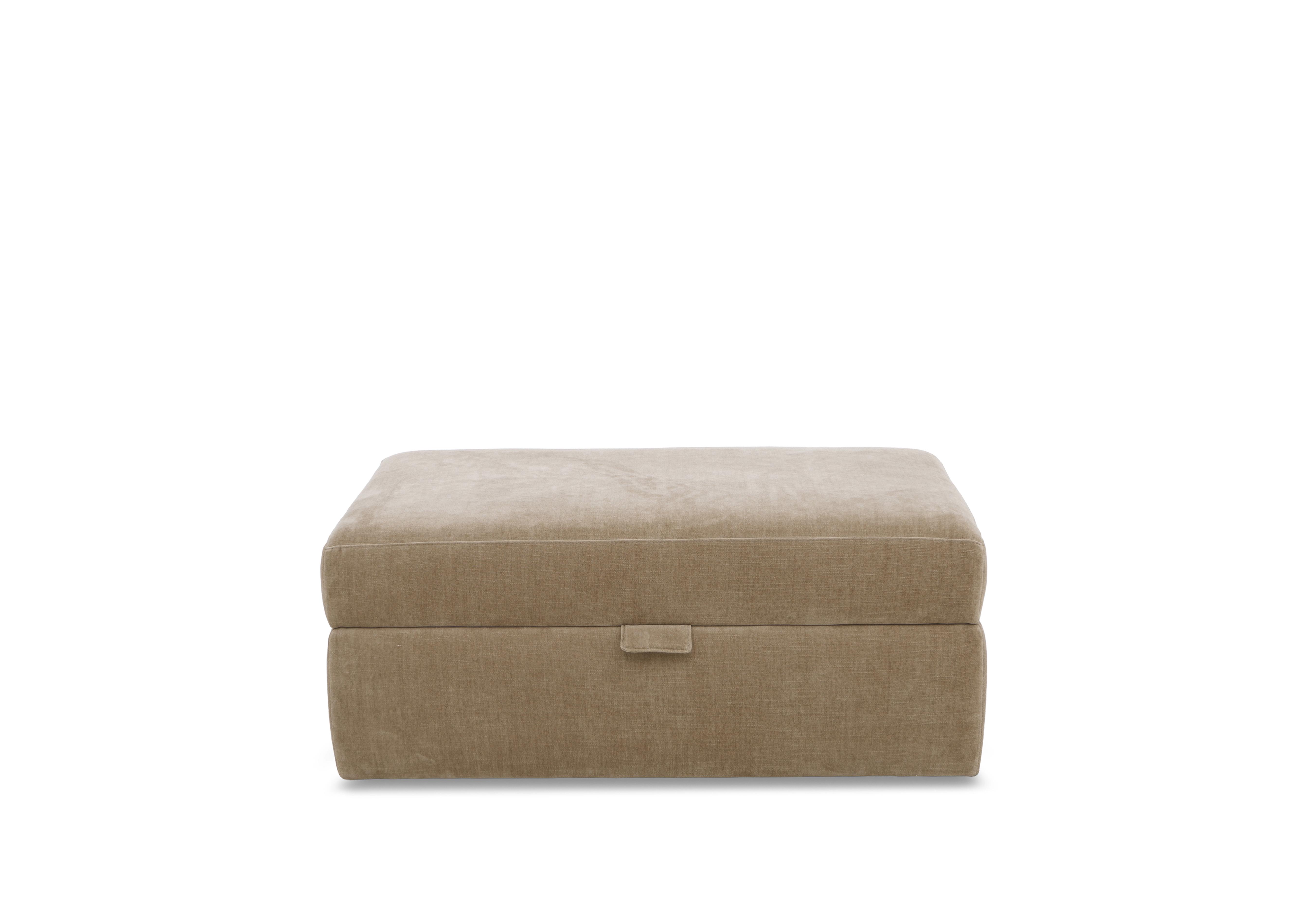 Retreat Large Fabric Storage Footstool in Aston Caramel on Furniture Village