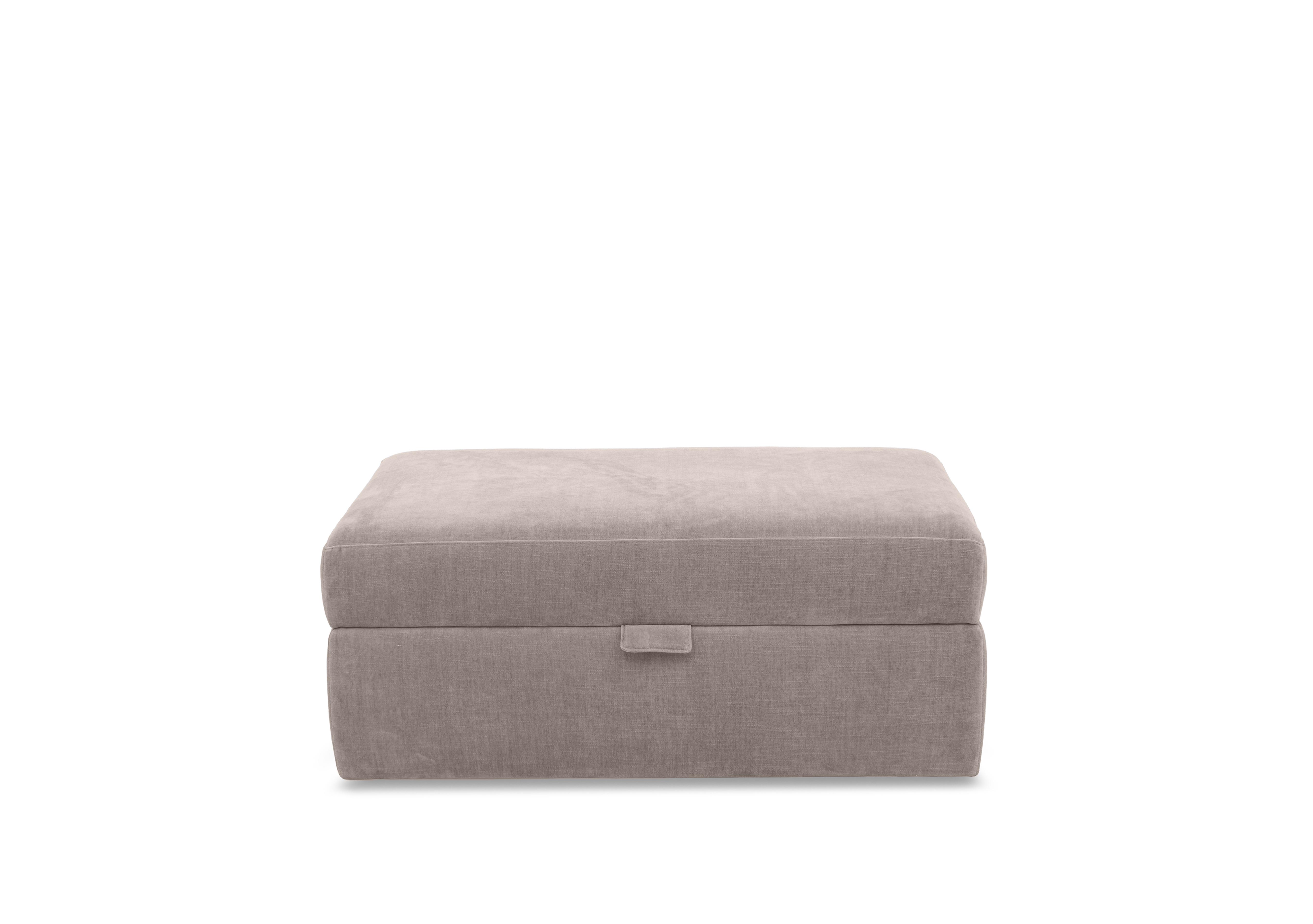 Retreat Large Fabric Storage Footstool in Aston Latte on Furniture Village