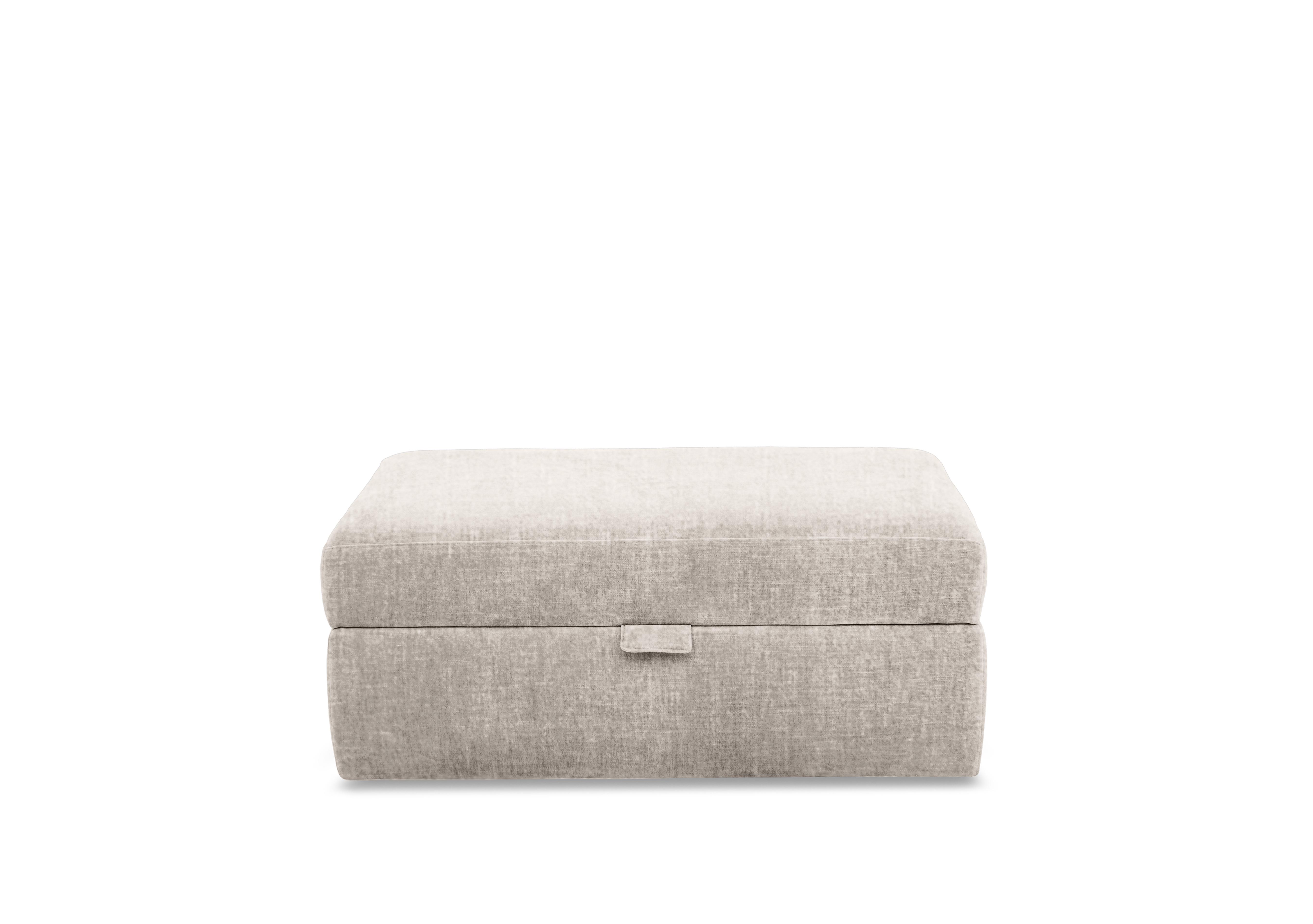 Retreat Large Fabric Storage Footstool in Odyssey Marzipan on Furniture Village