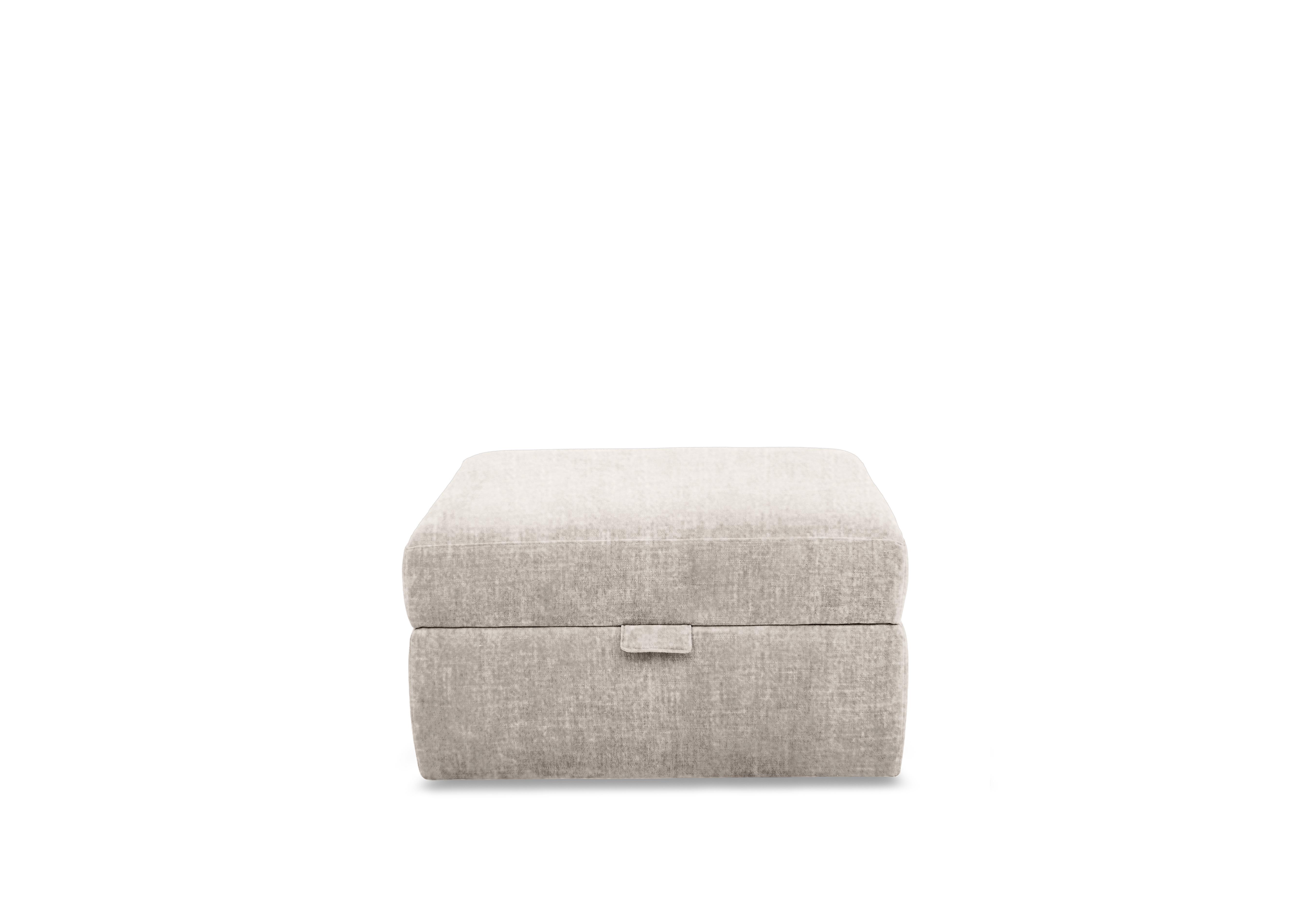 Retreat Small Fabric Storage Footstool in Odyssey Marzipan on Furniture Village