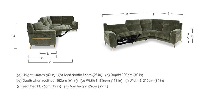 Eclipse Small Fabric Corner Sofa in  on Furniture Village