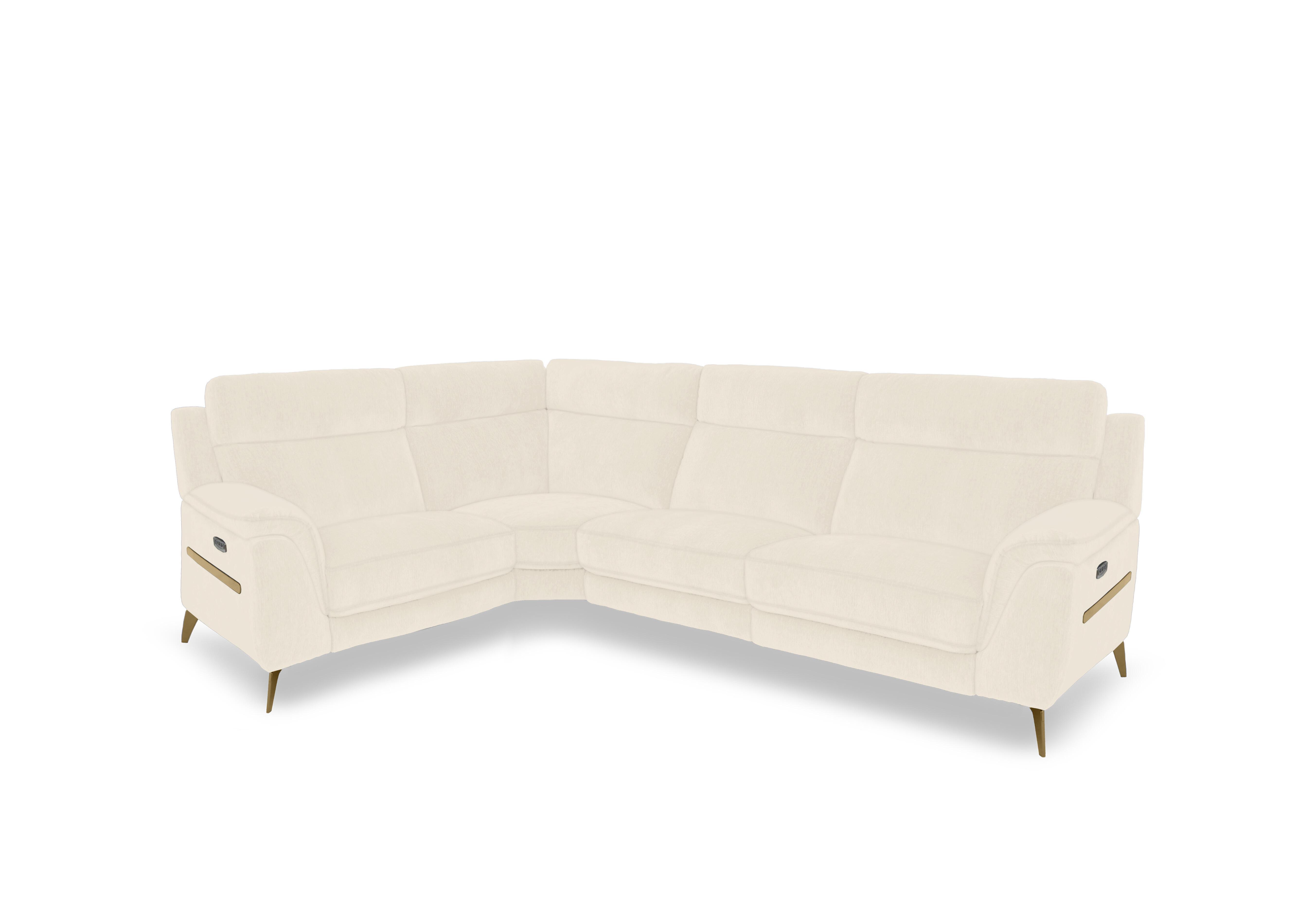 Eclipse Small Fabric Corner Sofa in Fab-Dab-R06 Beige Br on Furniture Village