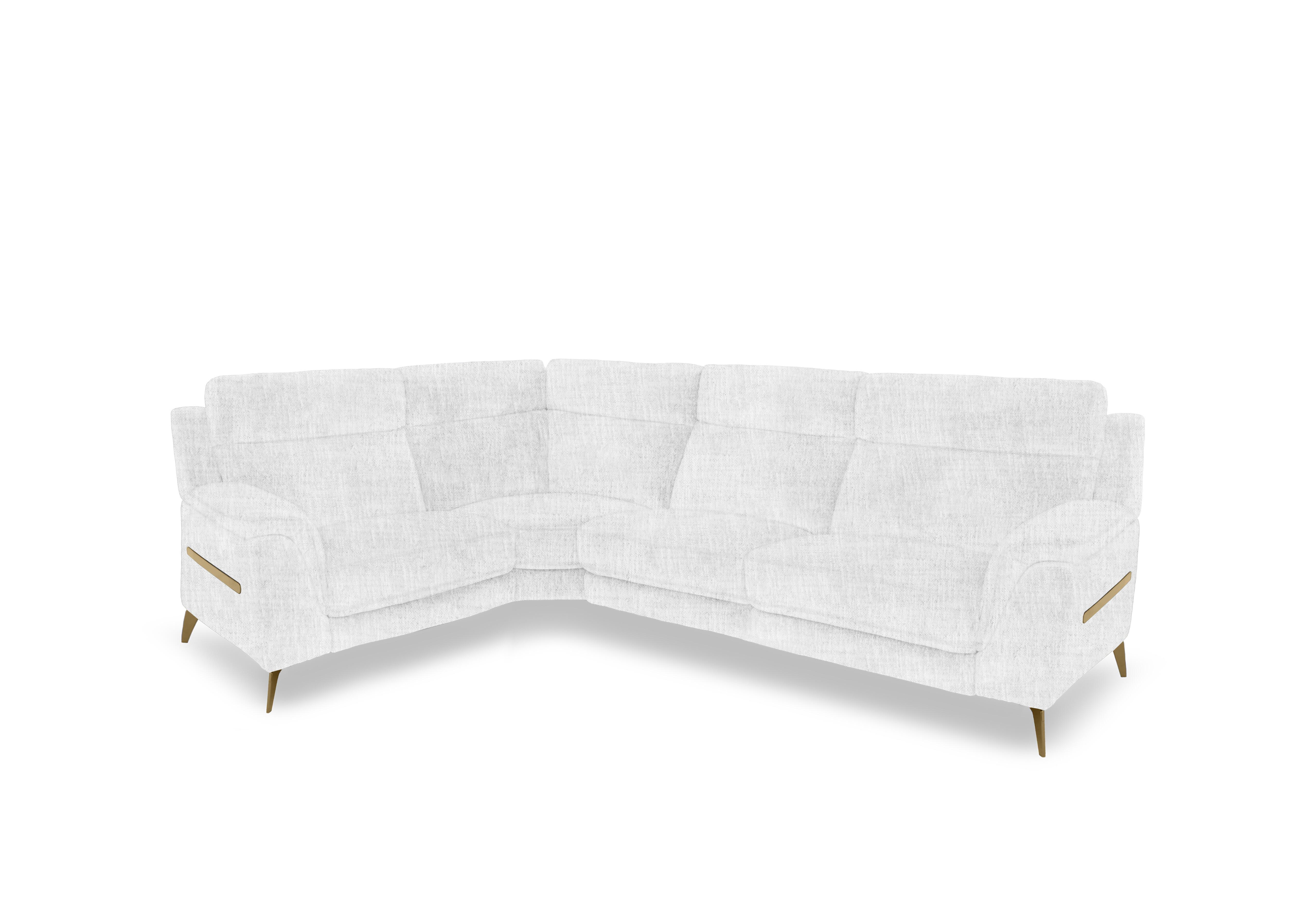 Eclipse Small Fabric Corner Sofa in Fab-Mga-R06 Silver Green Br on Furniture Village