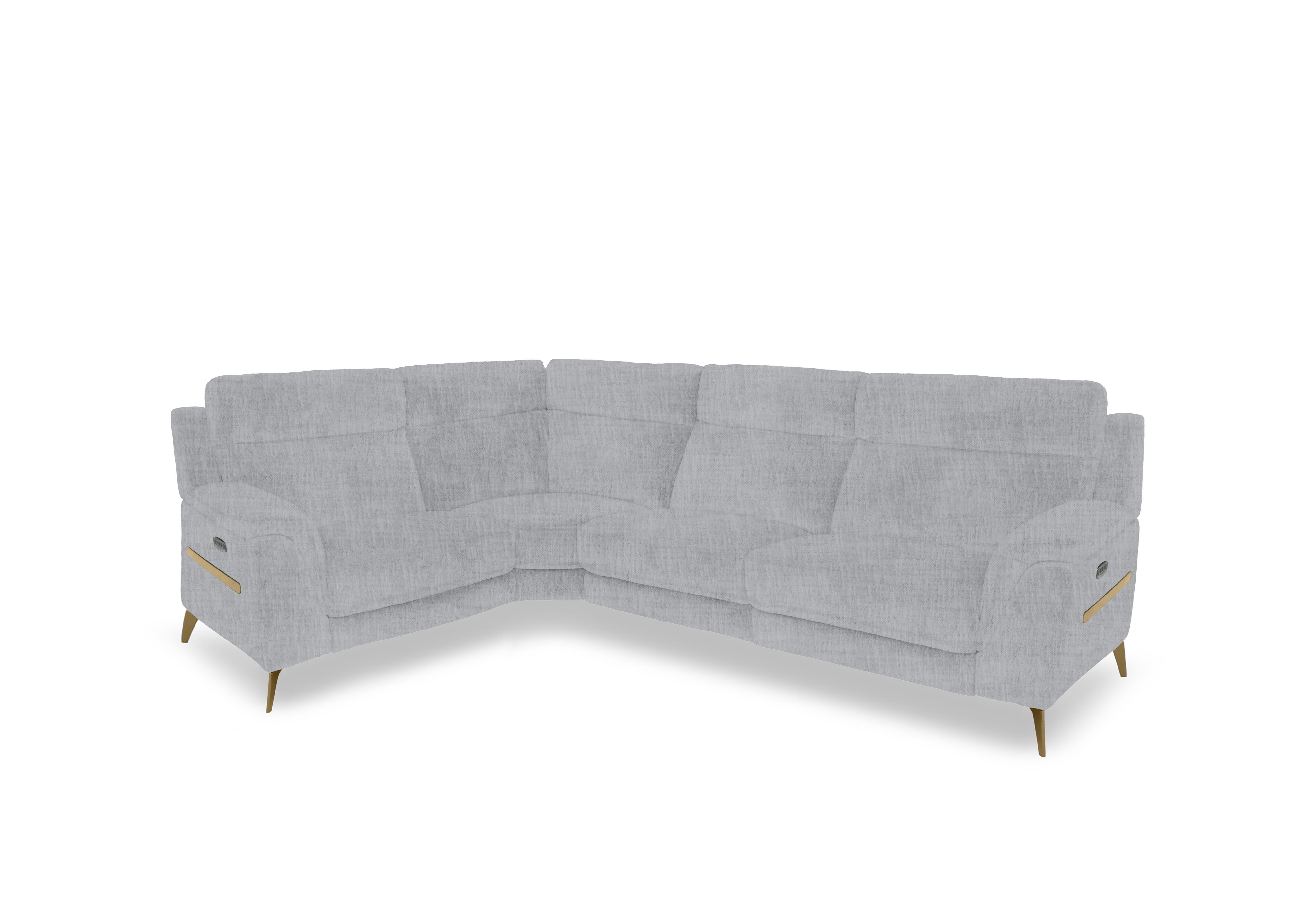 Eclipse Small Fabric Corner Sofa in Fab-Mga-R09 Dove Gry Br on Furniture Village