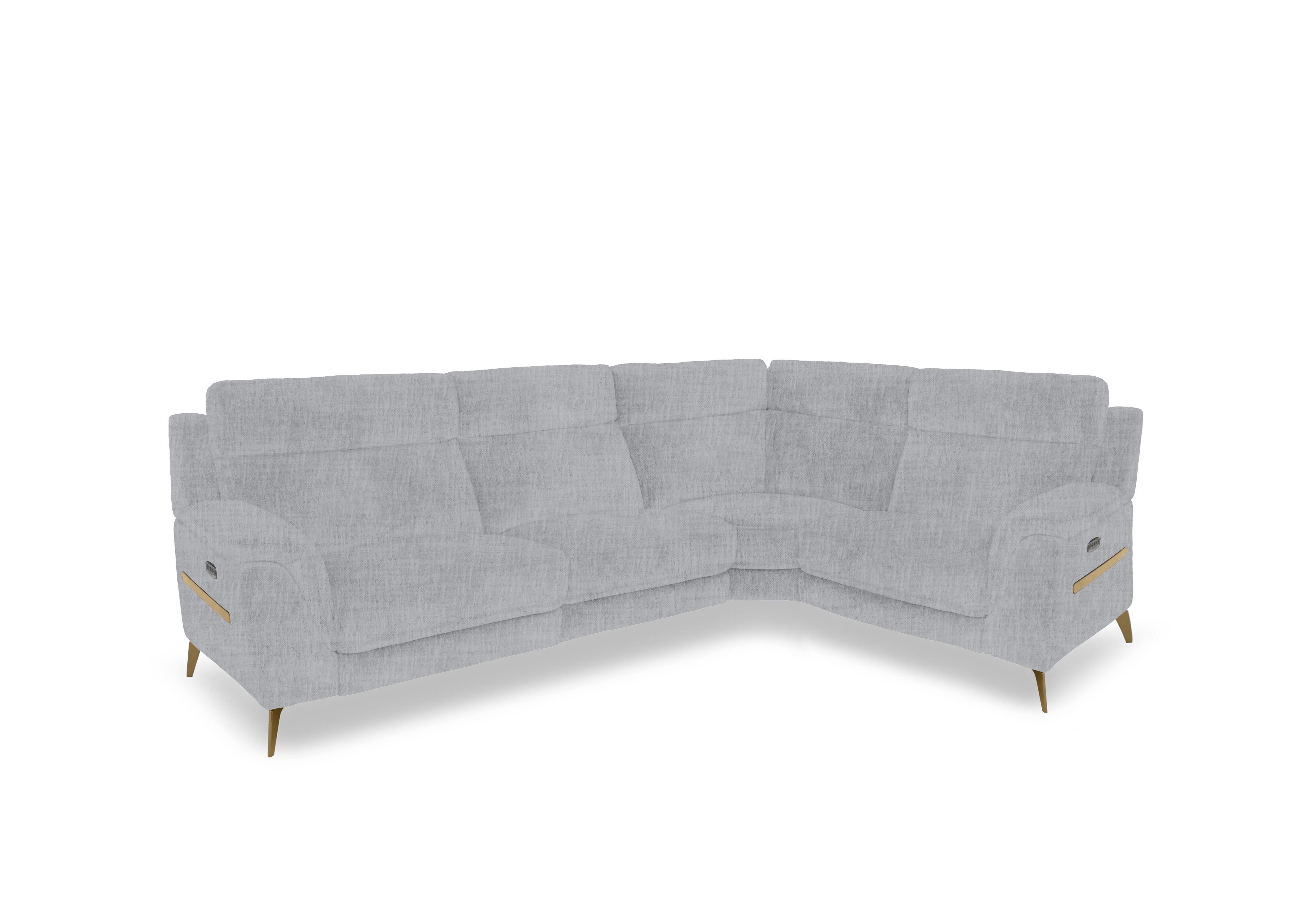Eclipse Small Fabric Corner Sofa in Fab-Mga-R09 Dove Gry Br on Furniture Village