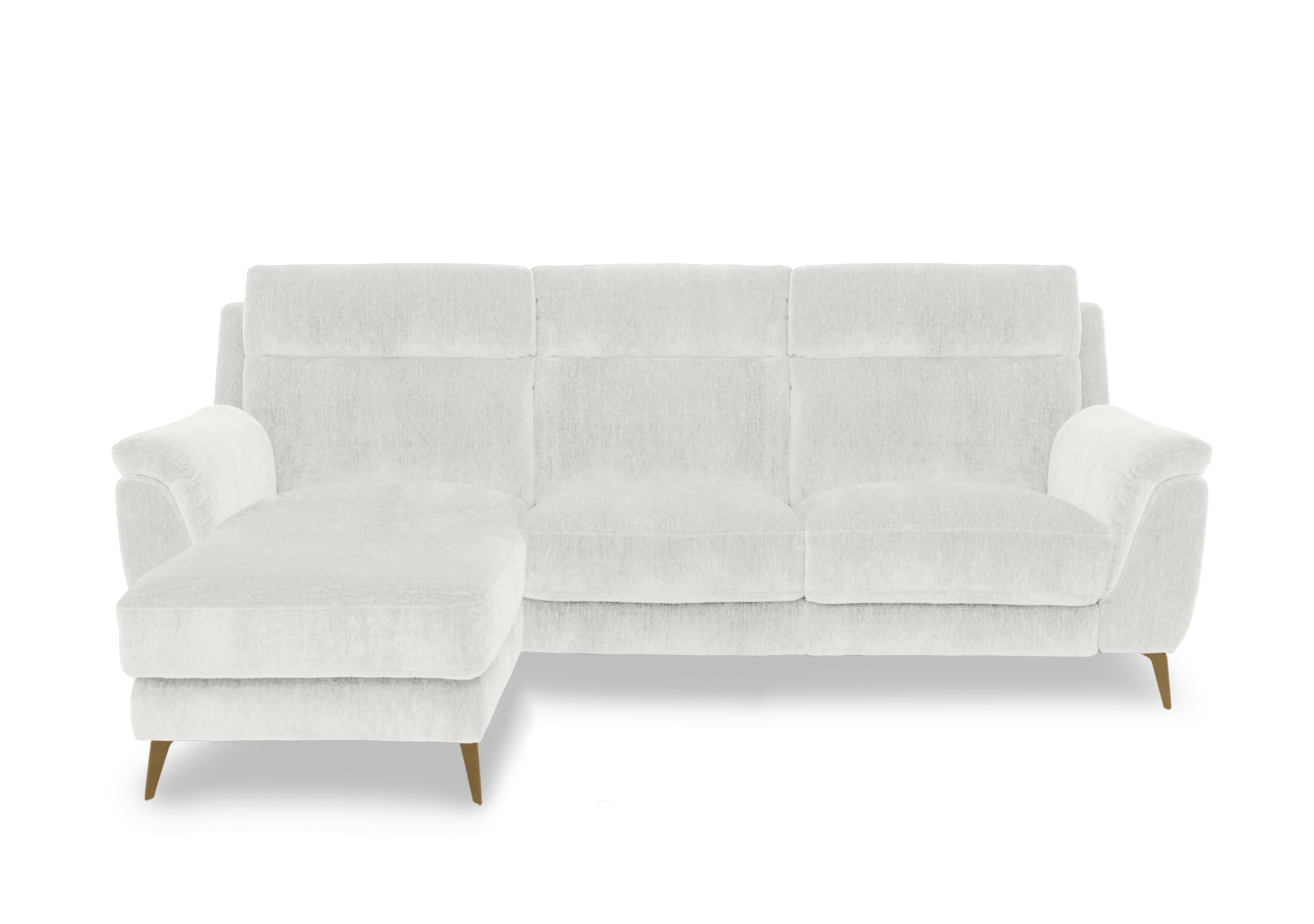 Eclipse Fabric 3 Seater Chaise End Sofa in Fab-Crn-R104 Mist Br on Furniture Village