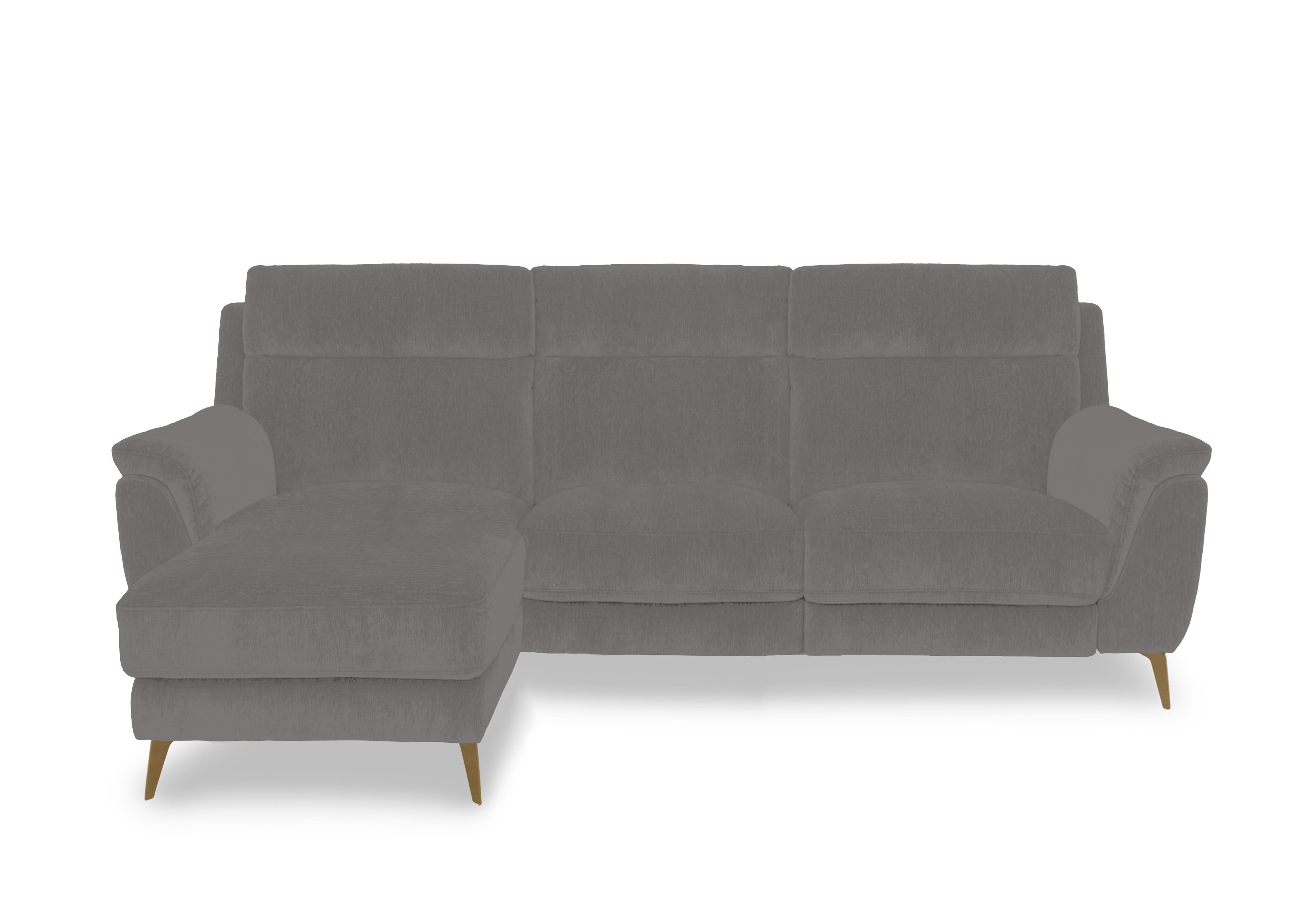 Eclipse Fabric 3 Seater Chaise End Sofa in Fab-Dab-R02 Steel Grey Br on Furniture Village