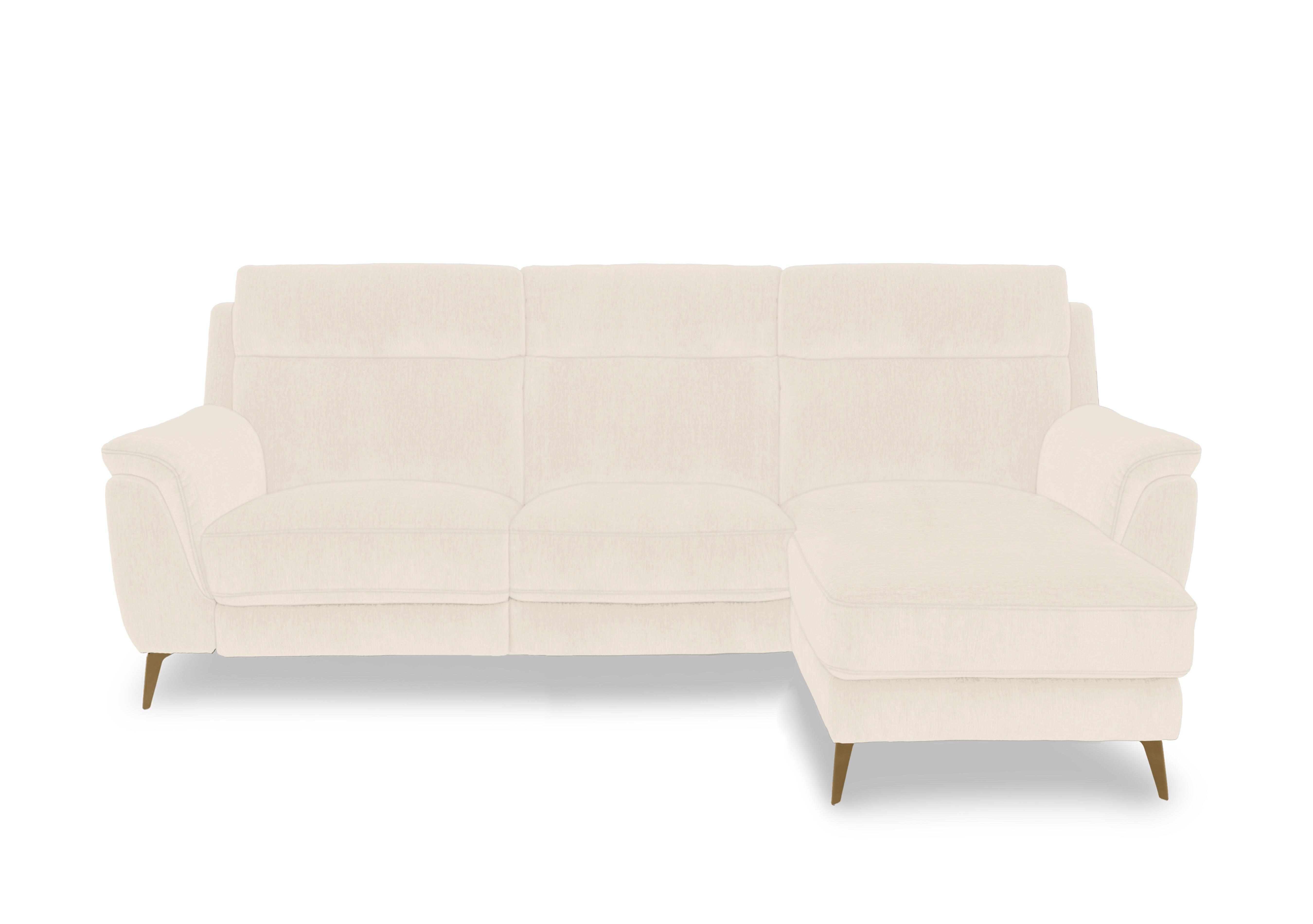 Eclipse Fabric 3 Seater Chaise End Sofa in Fab-Dab-R06 Beige Br on Furniture Village