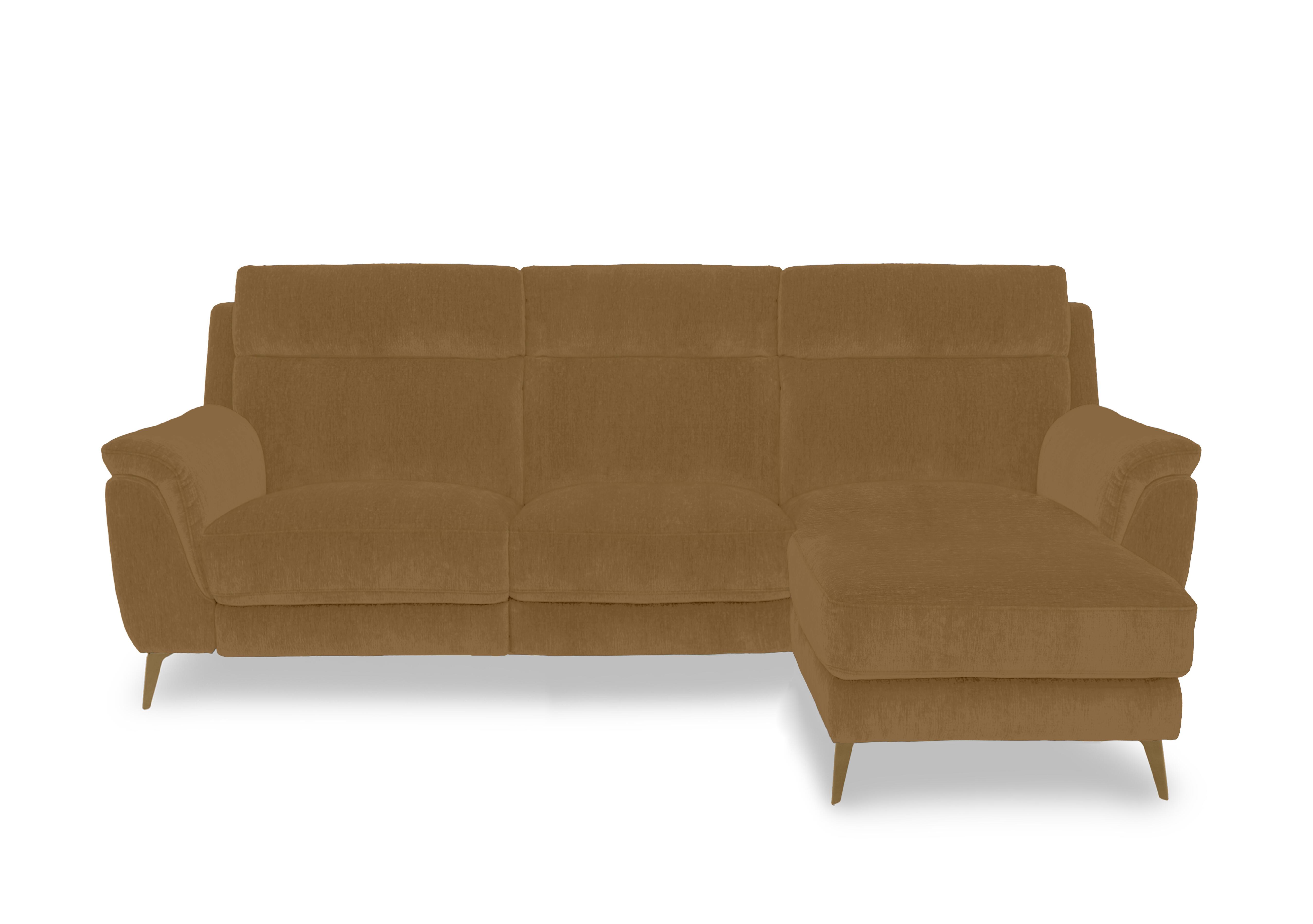 Eclipse Fabric 3 Seater Chaise End Sofa in Fab-Dab-R11 Fennelseed Br on Furniture Village