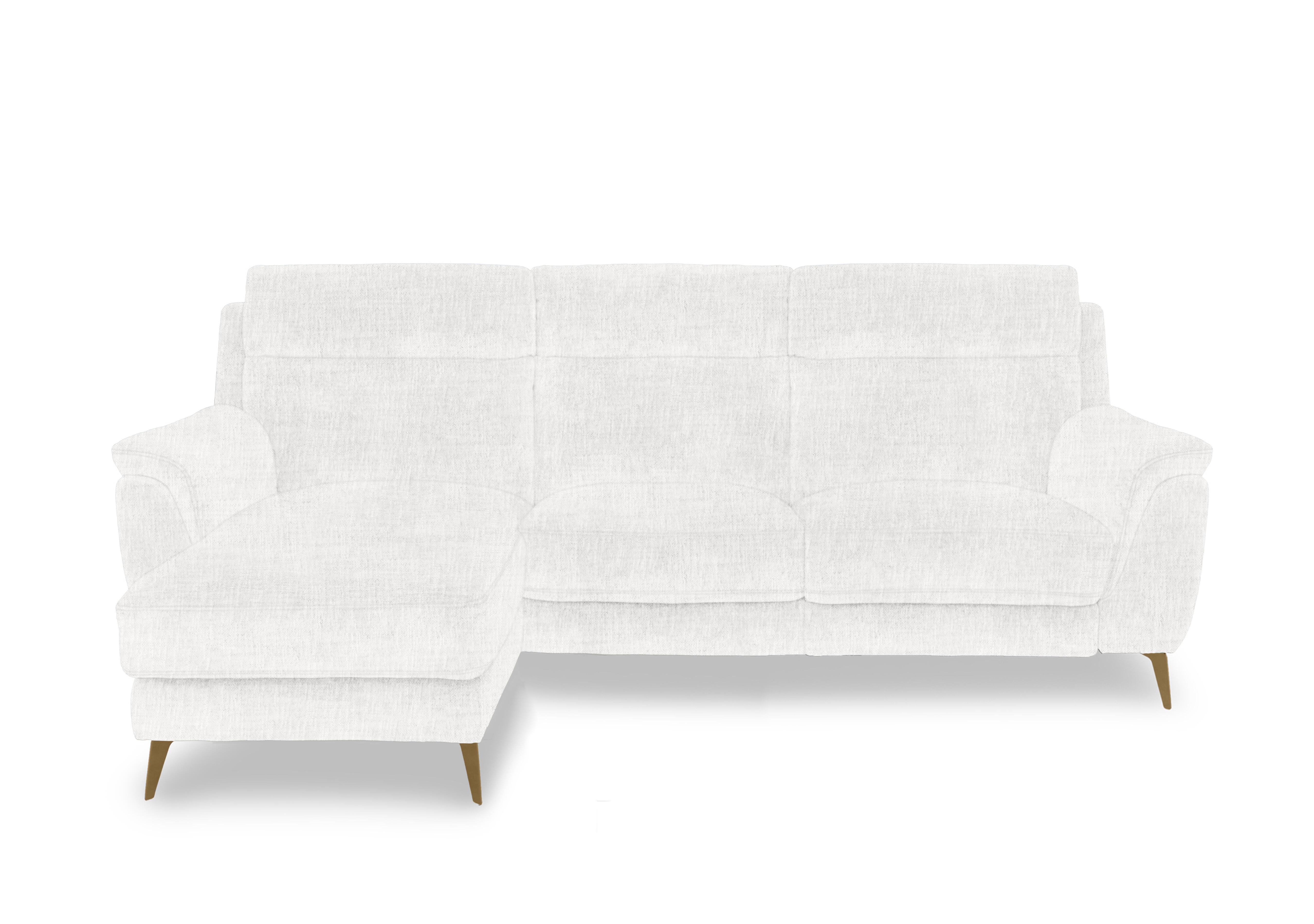 Eclipse Fabric 3 Seater Chaise End Sofa in Fab-Mga-R03 Frost Br on Furniture Village