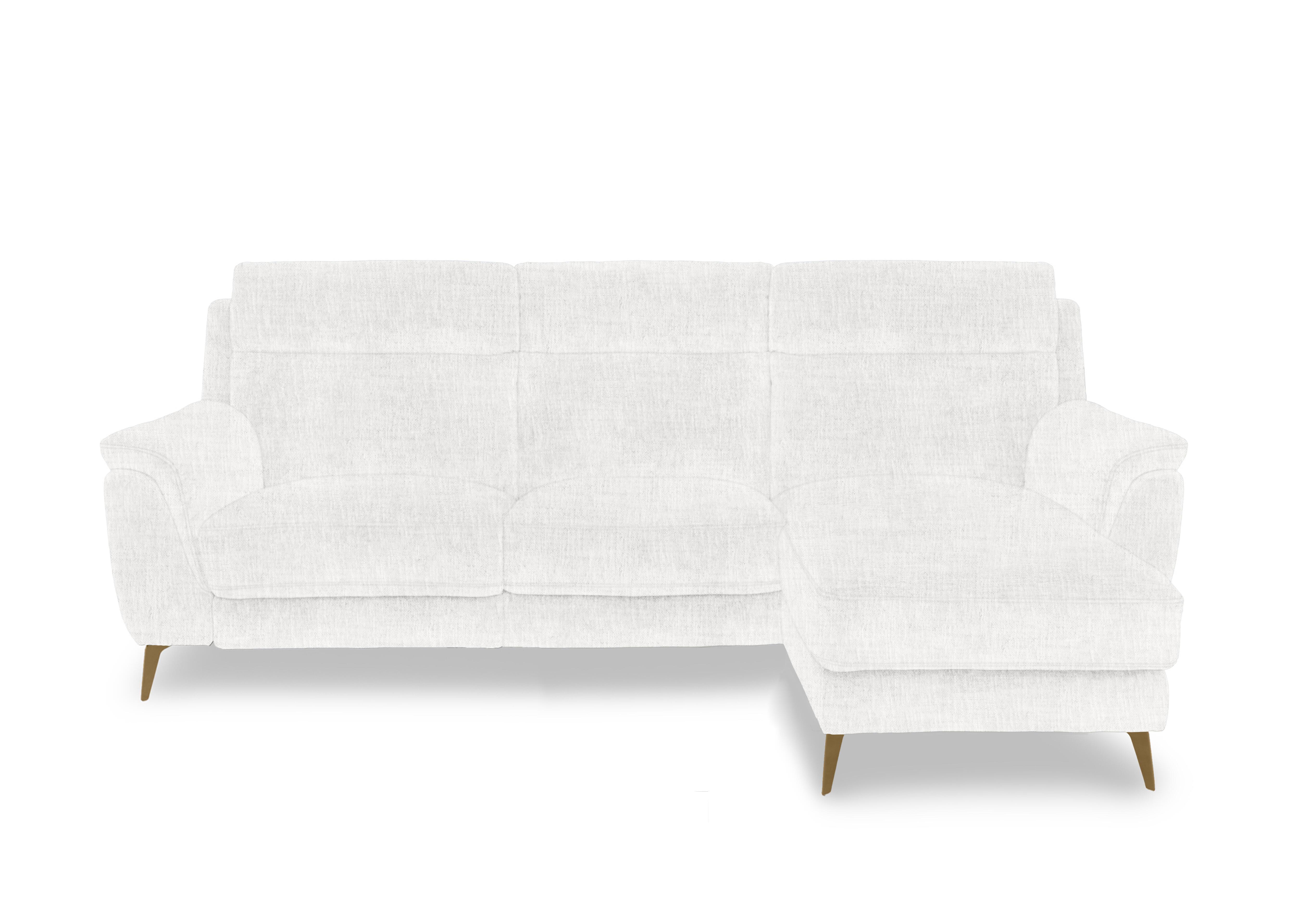 Eclipse Fabric 3 Seater Chaise End Sofa in Fab-Mga-R03 Frost Br on Furniture Village