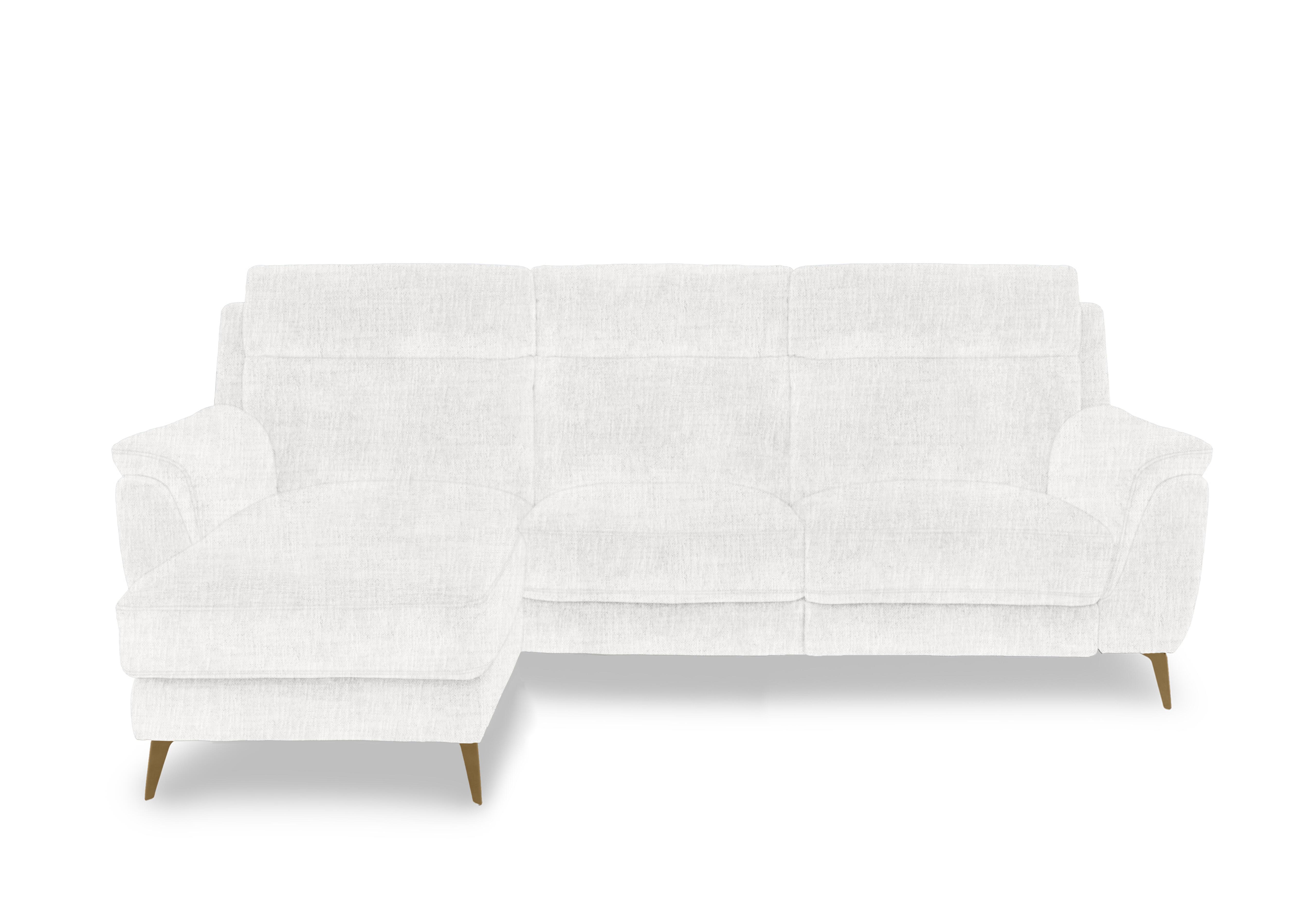 Eclipse Fabric 3 Seater Chaise End Sofa in Fab-Mga-R03 Frost Br on Furniture Village