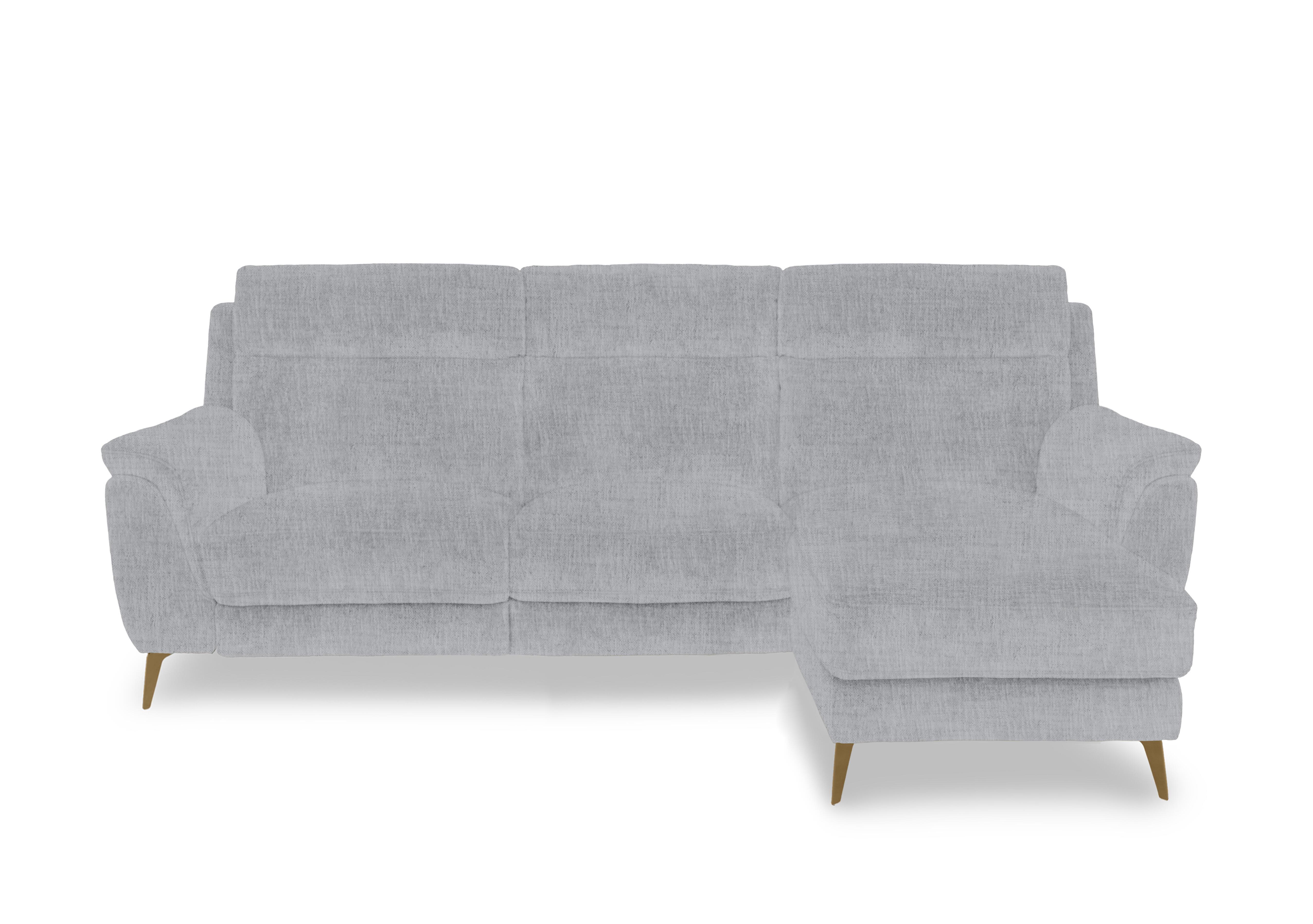 Eclipse Fabric 3 Seater Chaise End Sofa in Fab-Mga-R09 Dove Gry Br on Furniture Village