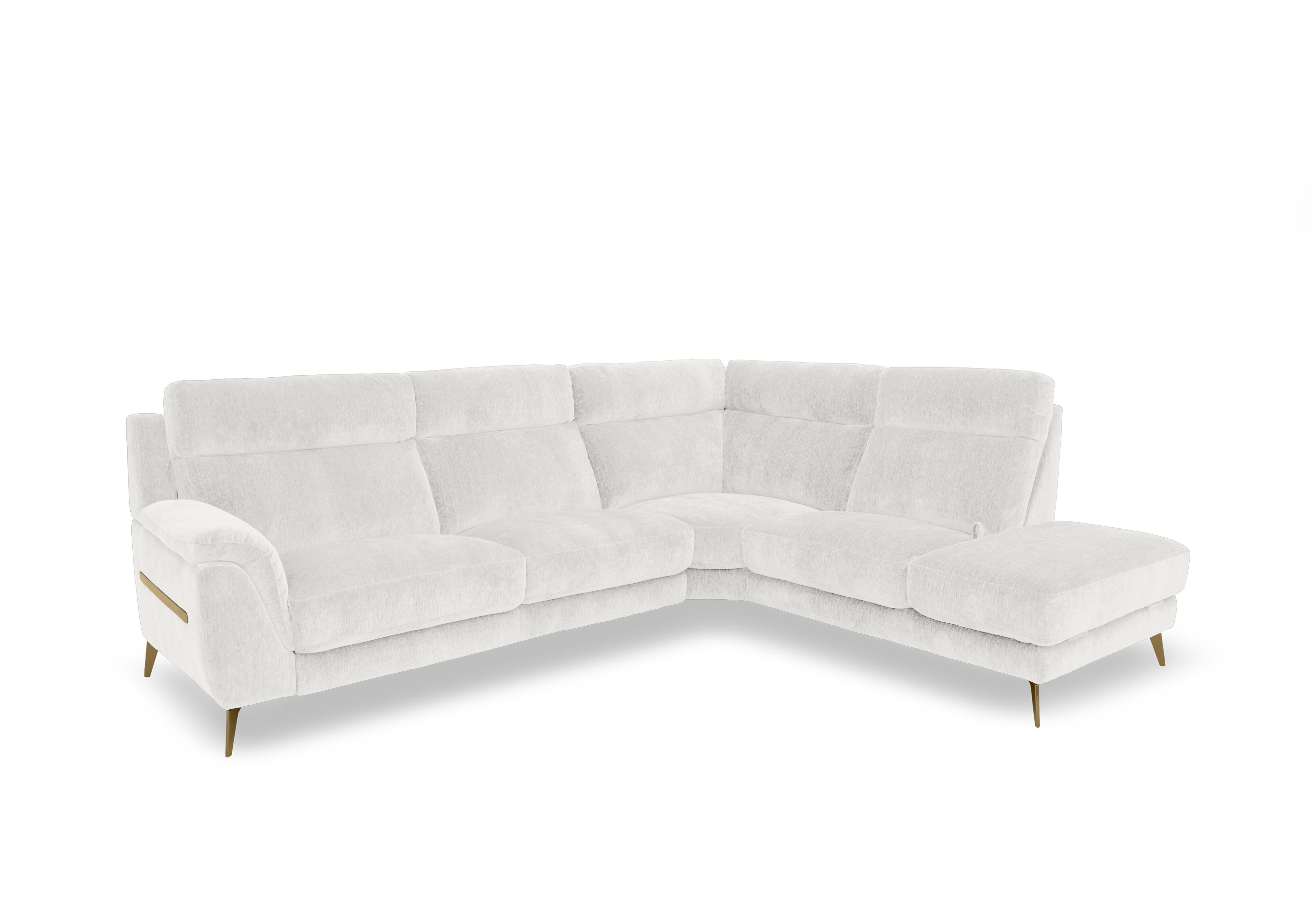 Eclipse Fabric Corner Sofa with Chaise End Storage in Fab-Crn-R104 Mist Br on Furniture Village