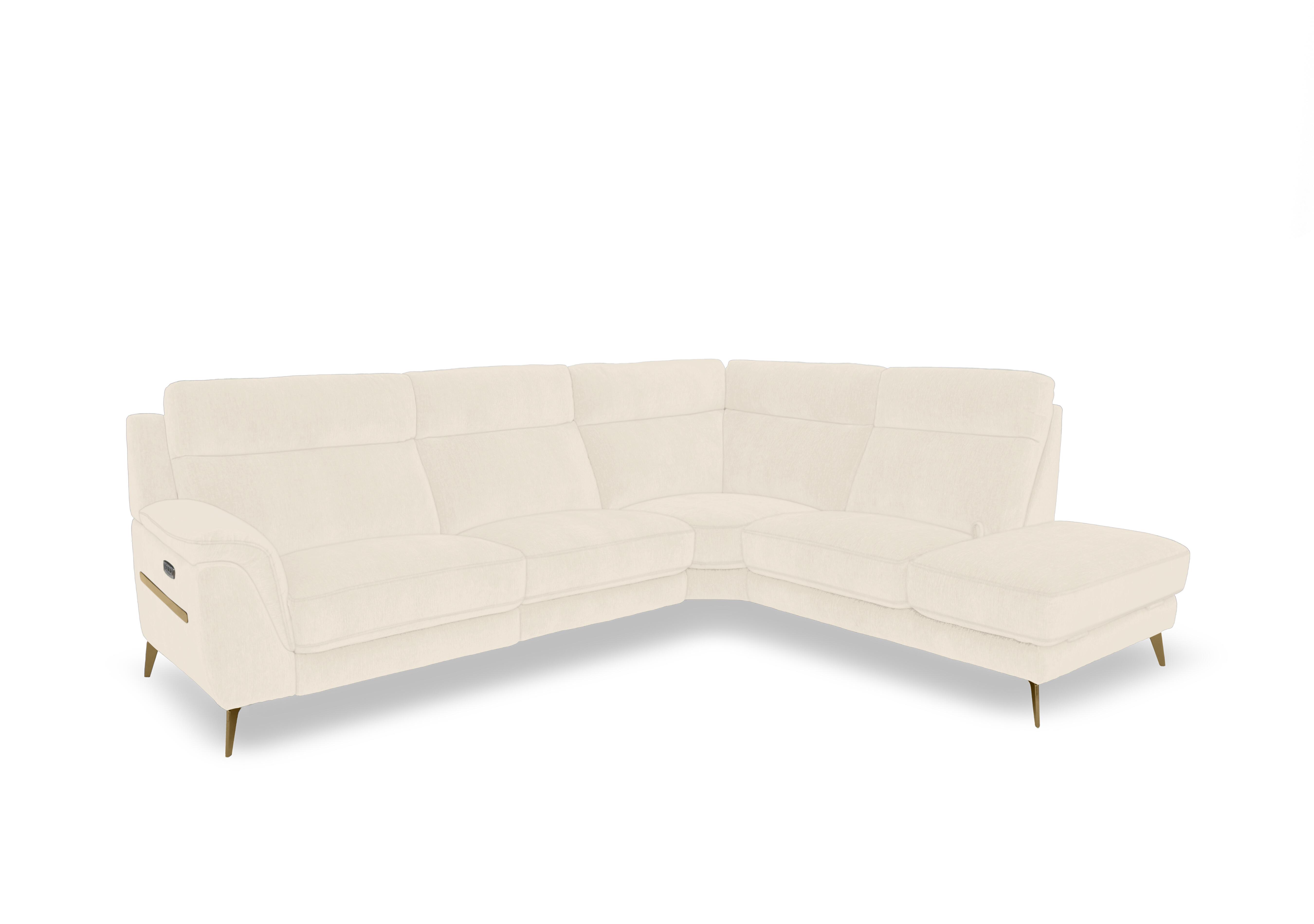Eclipse Fabric Corner Sofa with Chaise End Storage in Fab-Dab-R06 Beige Br on Furniture Village