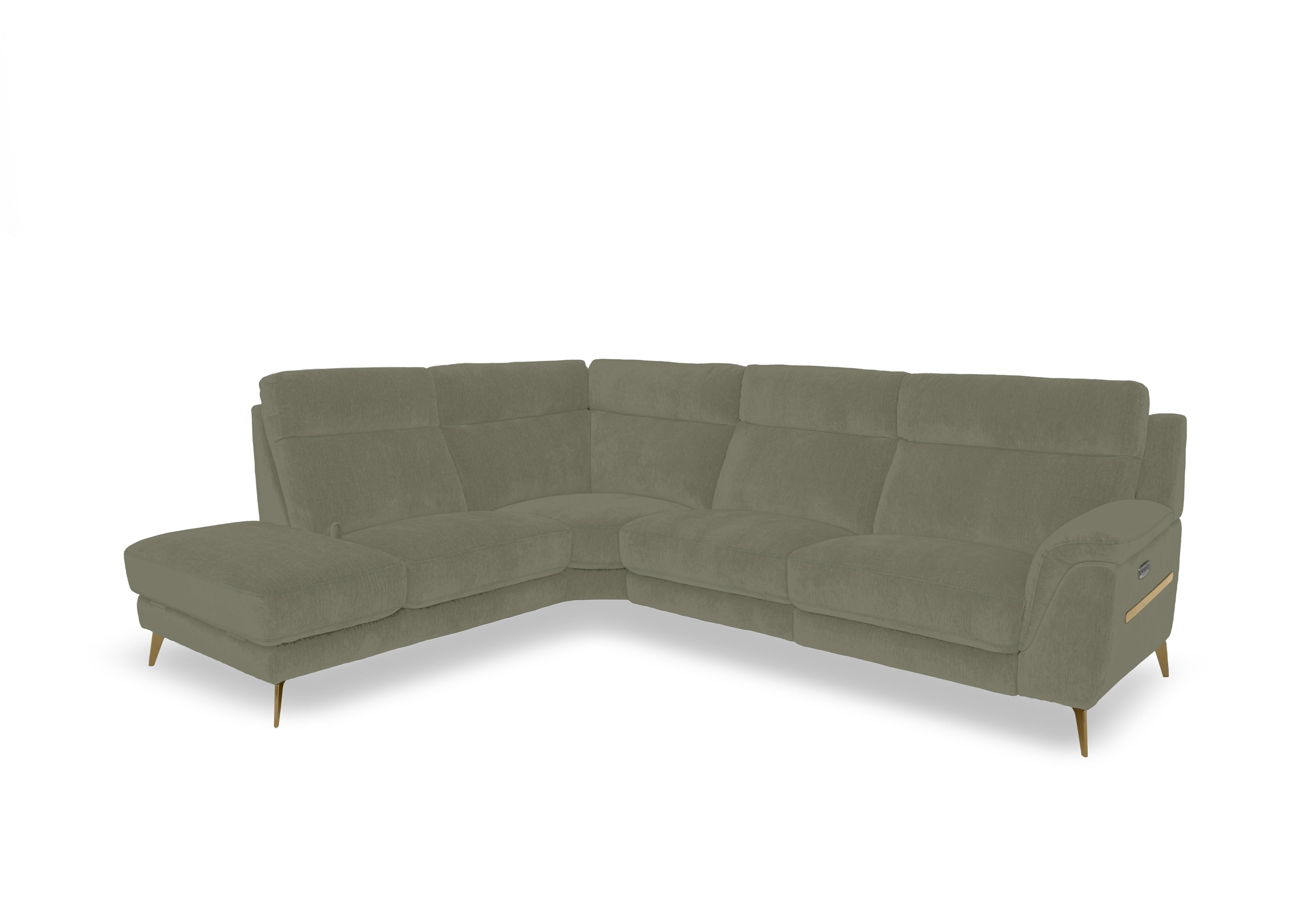 Eclipse Fabric Corner Sofa with Chaise End Storage in Fab-Dab-R16 Forest Green Br on Furniture Village