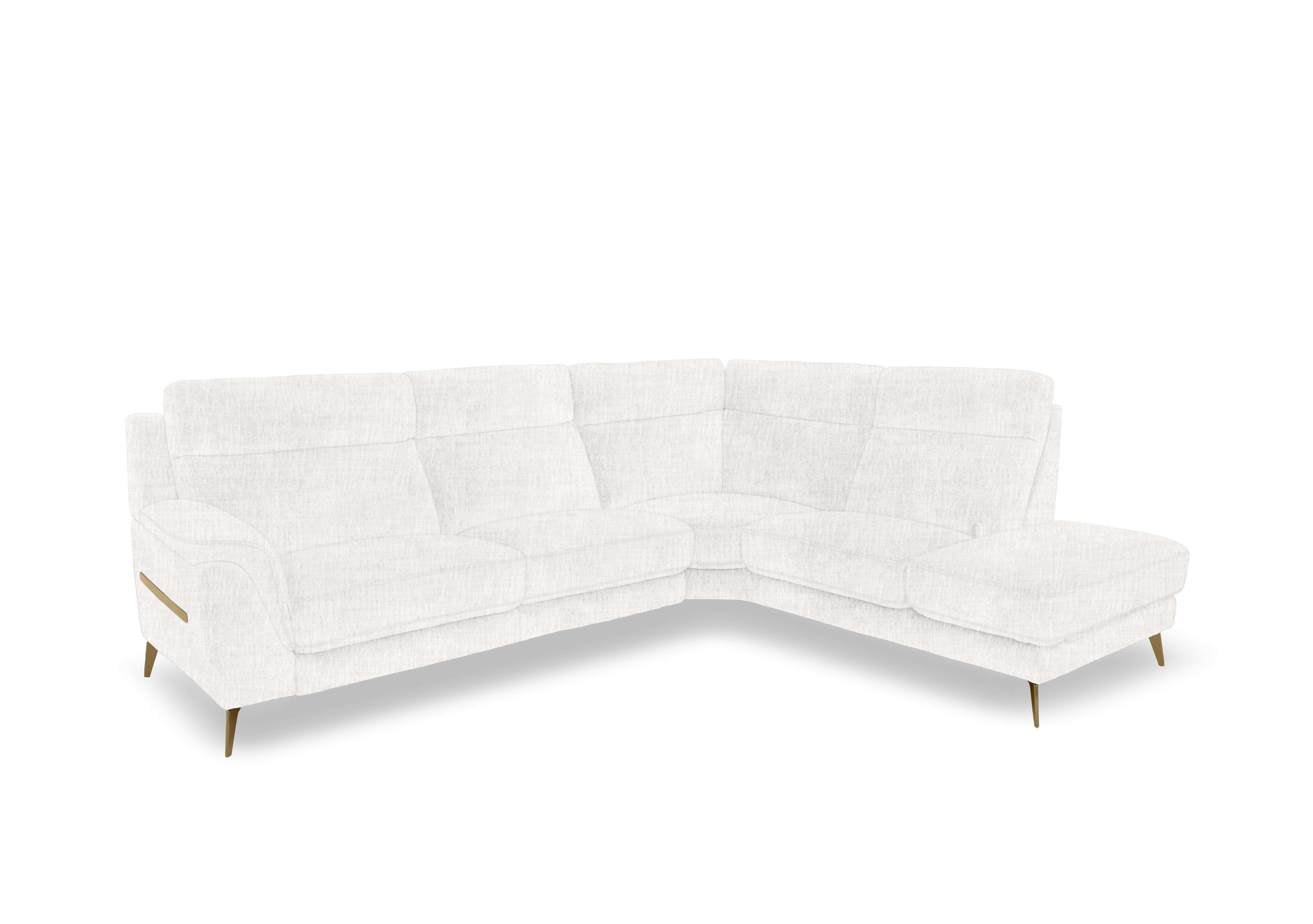 Eclipse Fabric Corner Sofa with Chaise End Storage in Fab-Mga-R03 Frost Br on Furniture Village