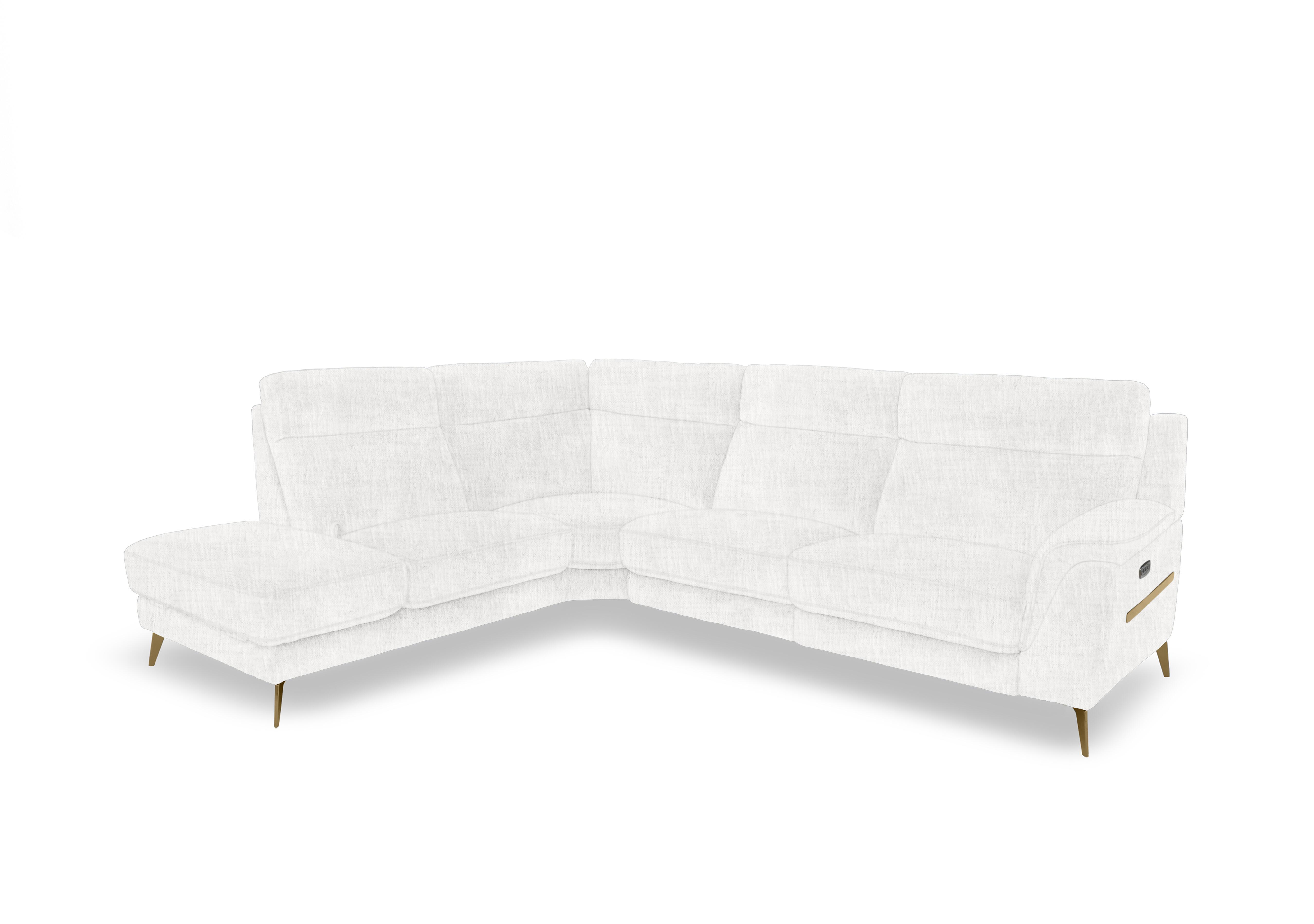 Eclipse Fabric Corner Sofa with Chaise End Storage in Fab-Mga-R03 Frost Br on Furniture Village