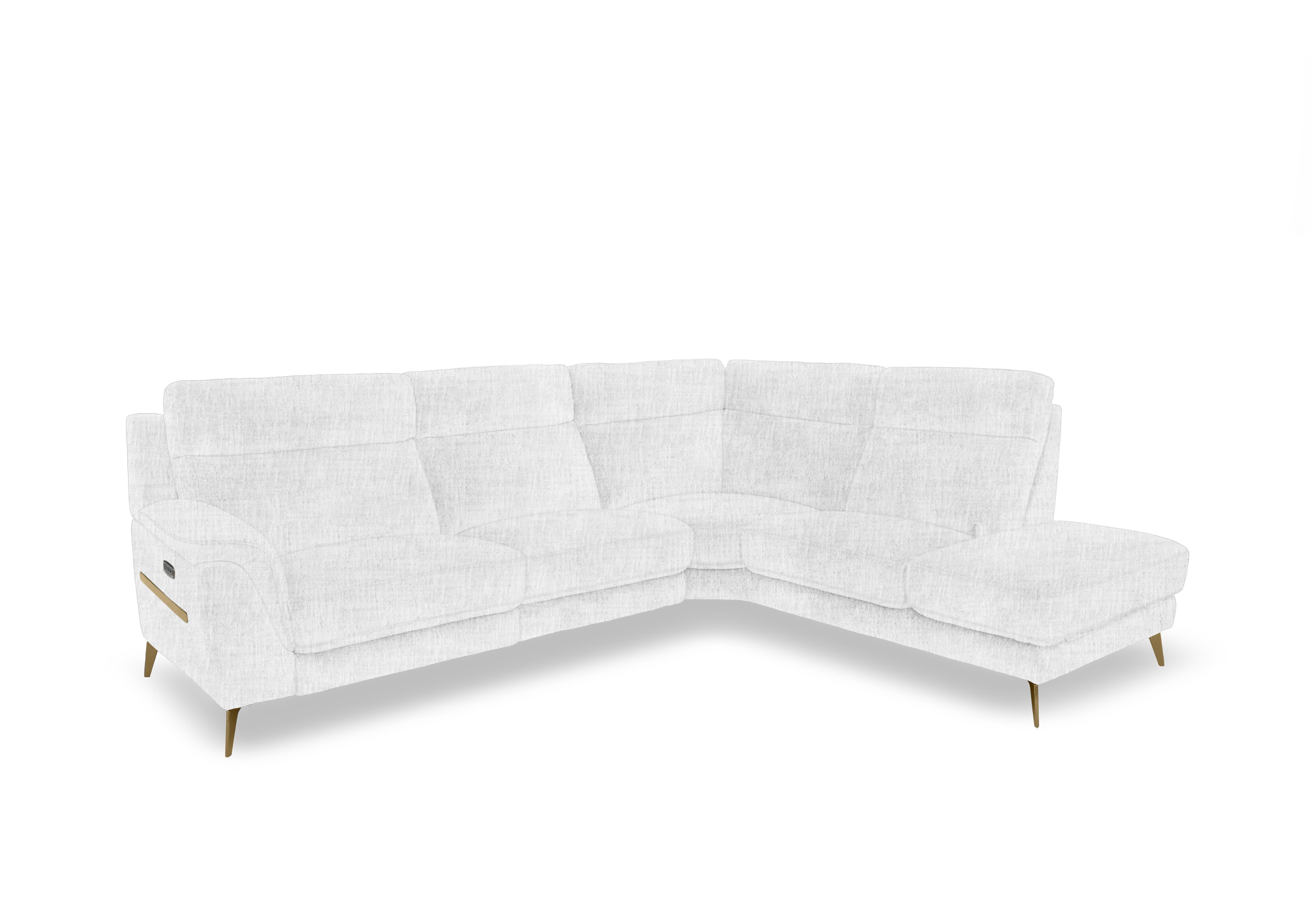 Eclipse Fabric Corner Sofa with Chaise End Storage in Fab-Mga-R06 Silver Green Br on Furniture Village