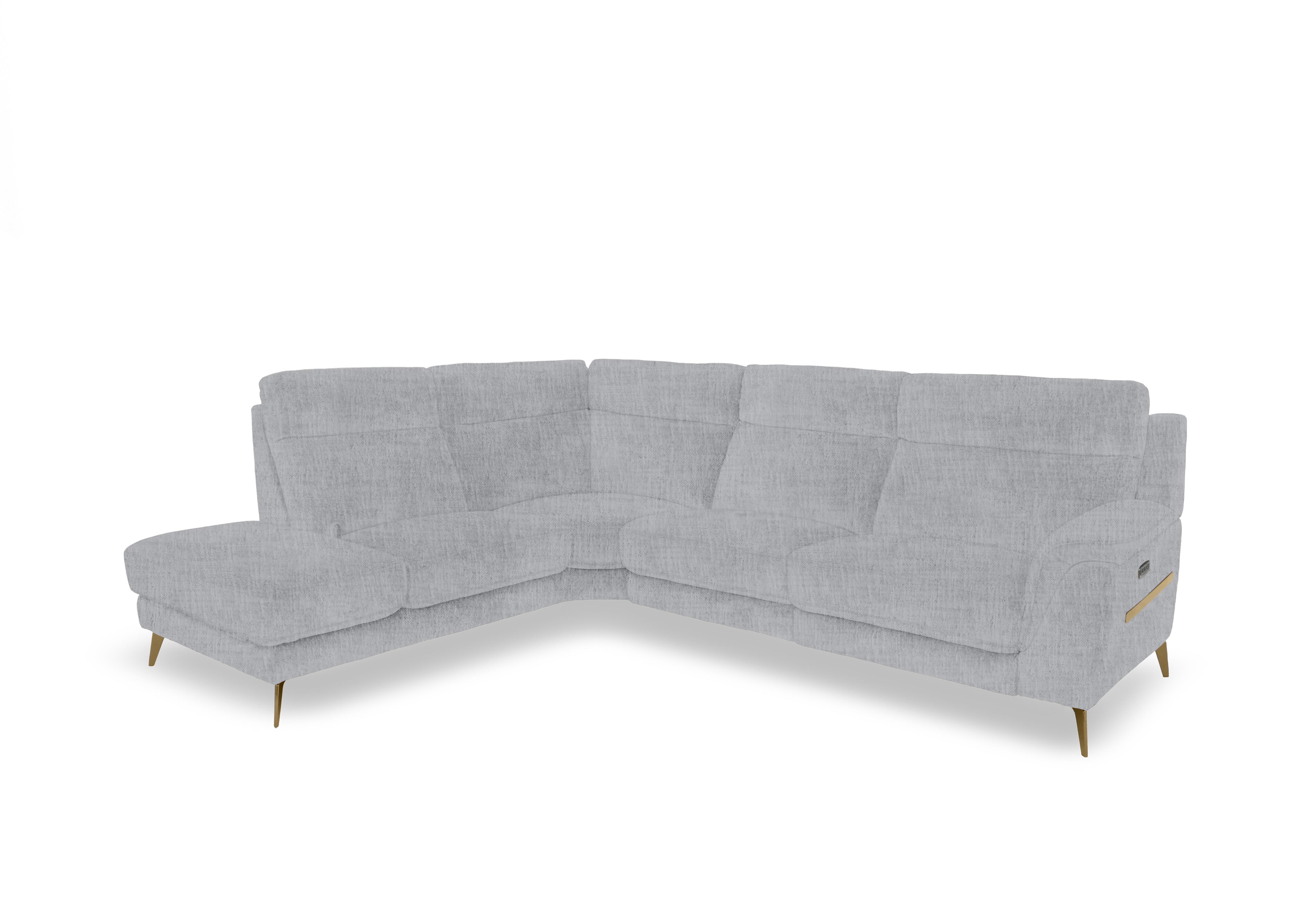 Eclipse Fabric Corner Sofa with Chaise End Storage in Fab-Mga-R09 Dove Gry Br on Furniture Village