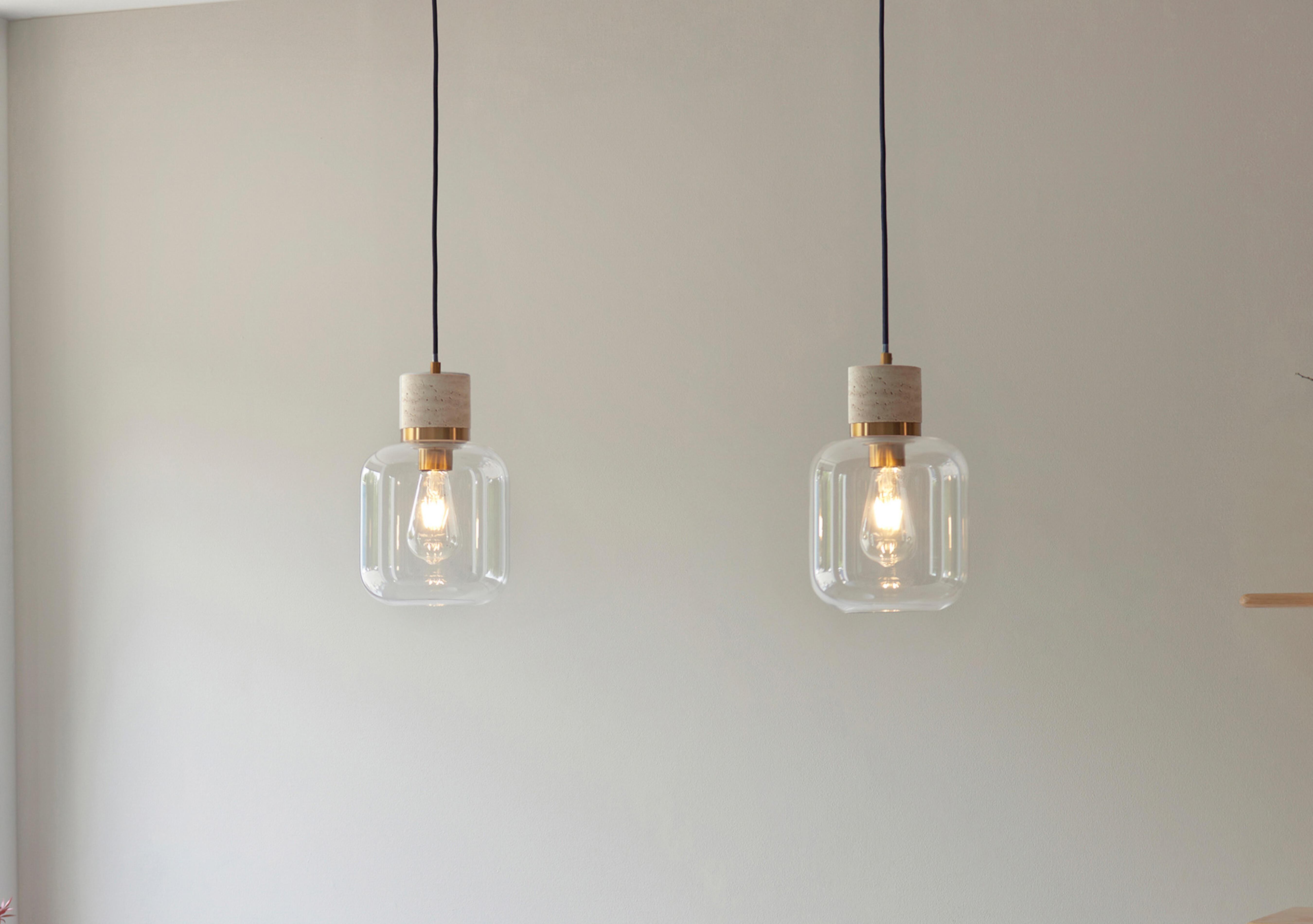 Travi 1 Light Ceiling Pendant in  on Furniture Village