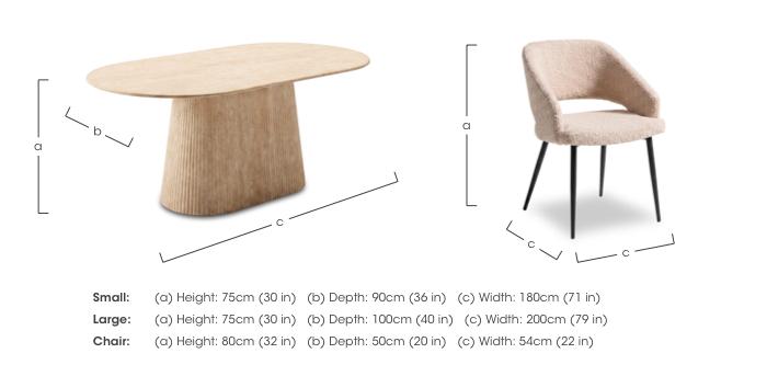 Romeo Rectangular Dining Table and 4 Fabric Dining Chairs in  on Furniture Village
