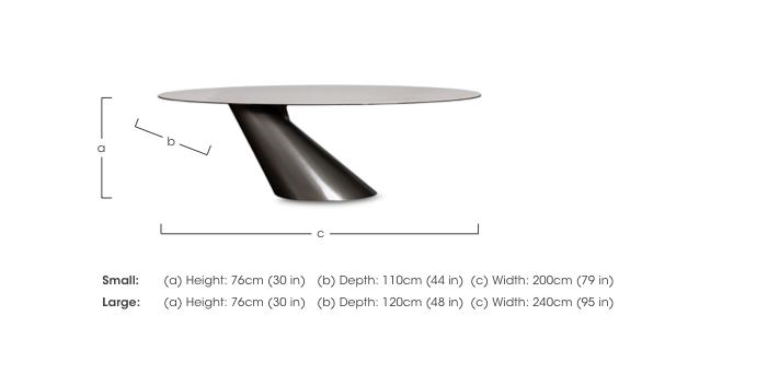 Vardy Oval Dining Table in  on Furniture Village