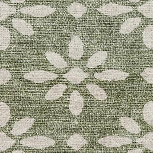 Saphira Washable Runner in Green on Furniture Village