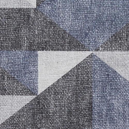 Veya Washable Rug in Blue - Grey on Furniture Village