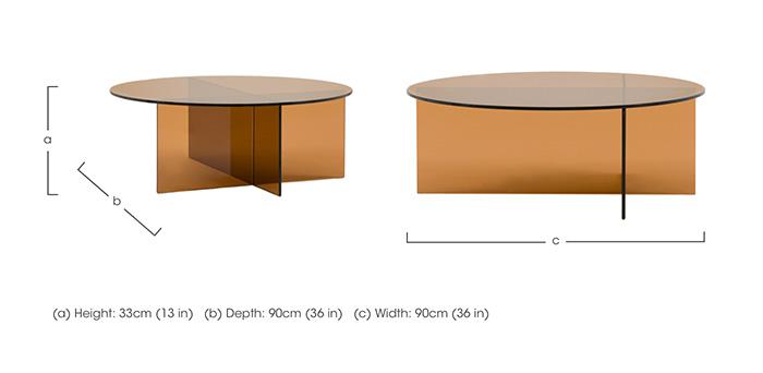 Arvelo Glass Coffee Table in  on Furniture Village